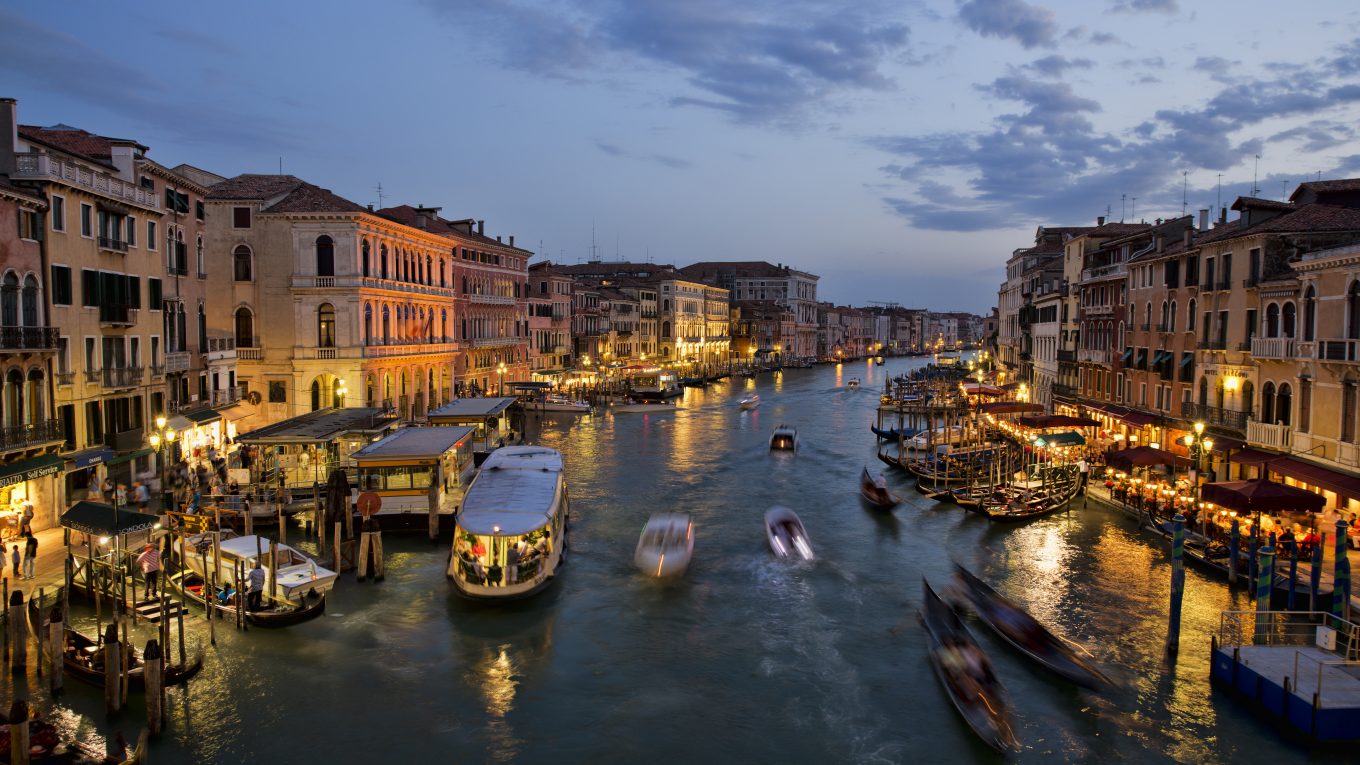 Canal Grande e Ponte di Rialto a Venezia