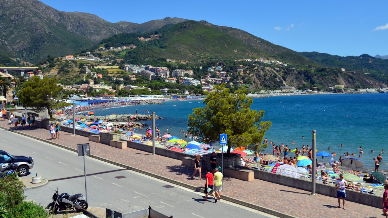 Litorale di Arenzano in Liguria