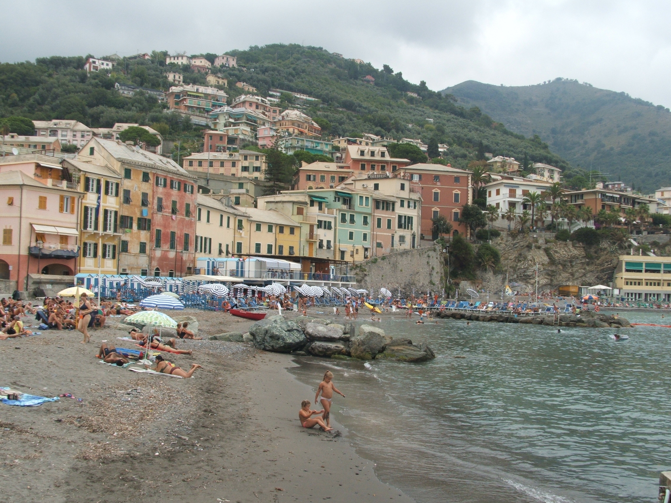 Spiaggia di Bogliasco in Liguria