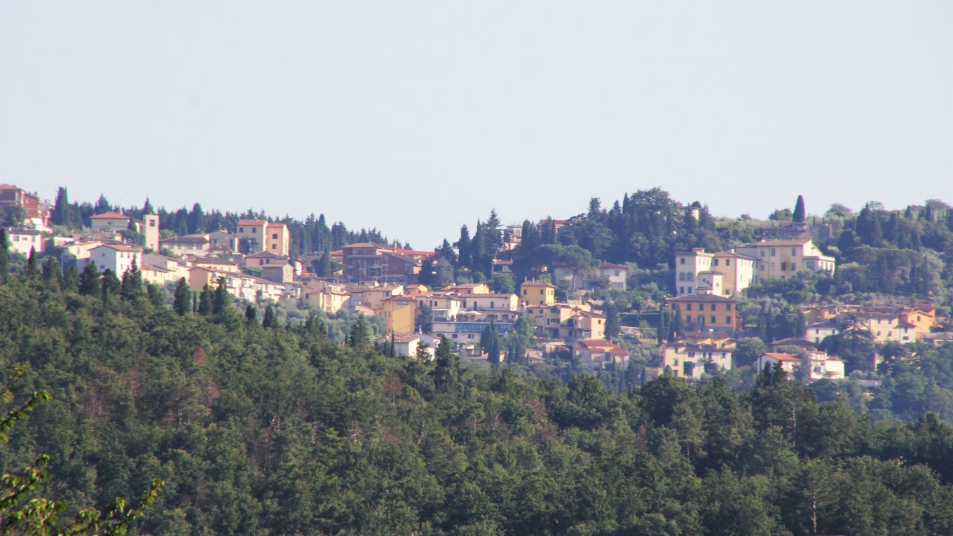 Panorama di Fiesole sulle colline sopra Firenze