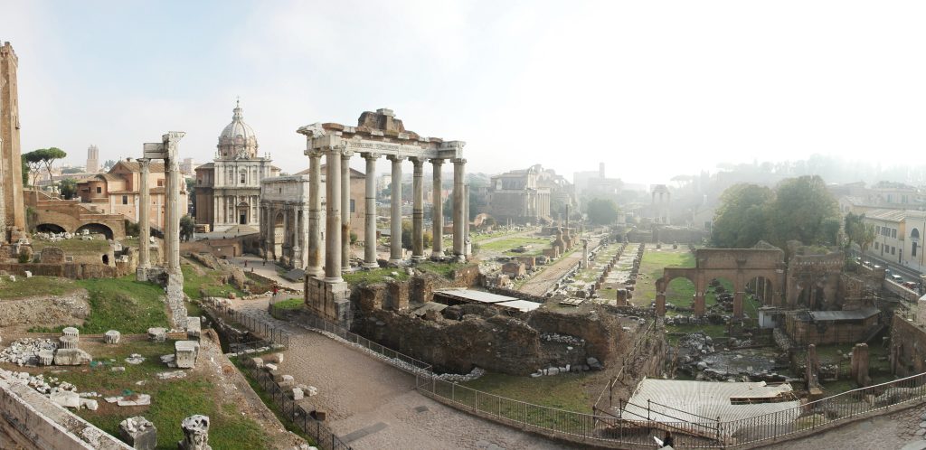Panorama del Foro Romano a Roma