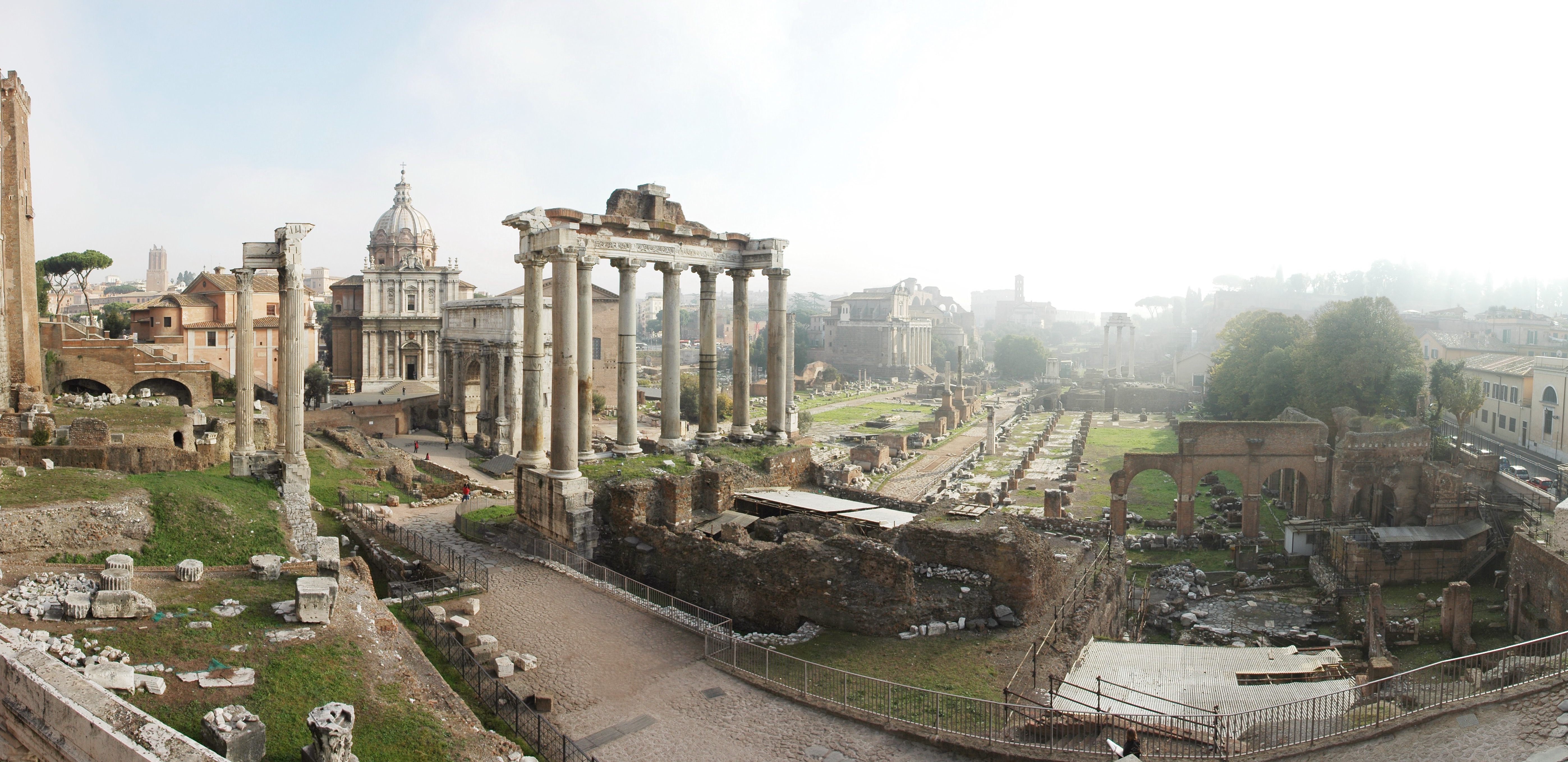 Panorama del Foro Romano a Roma