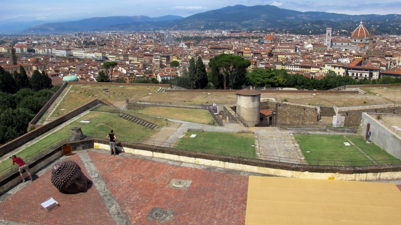 Vista di Firenze dalle terrazze del Forte Belvedere