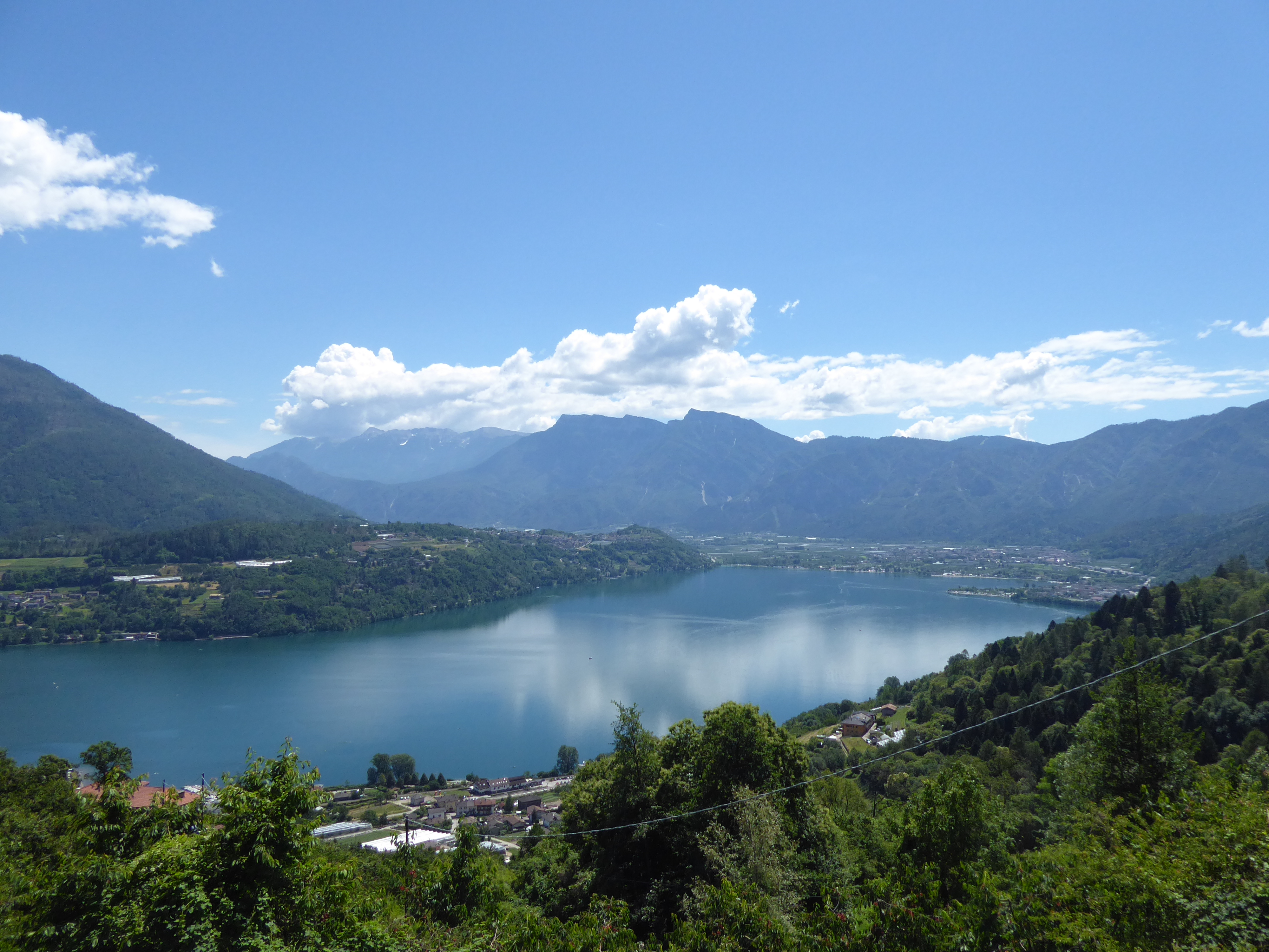 Lago di Caldonazzo visto dai Masi di Pergine