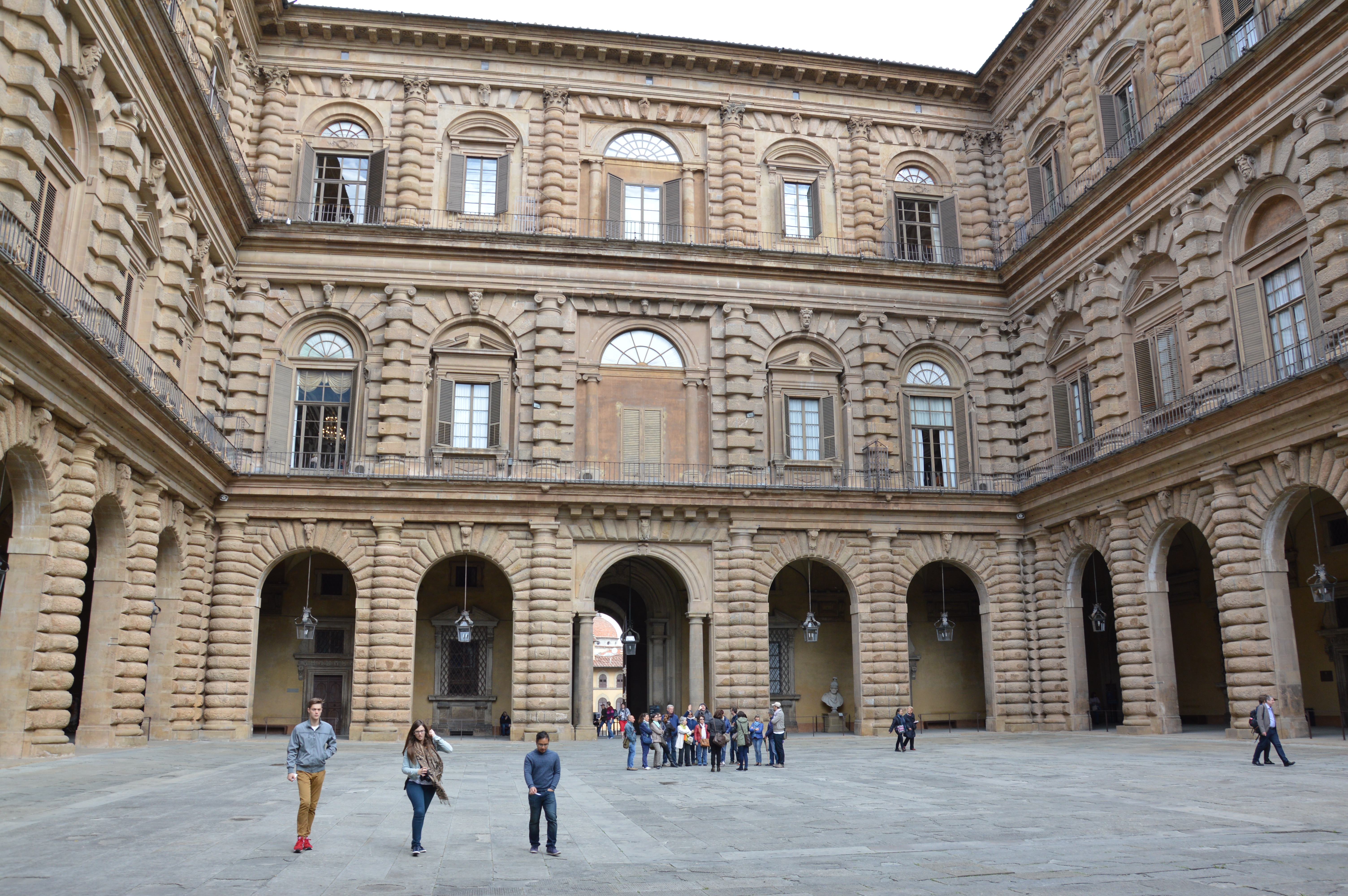 Cortile di Palazzo Pitti a Firenze