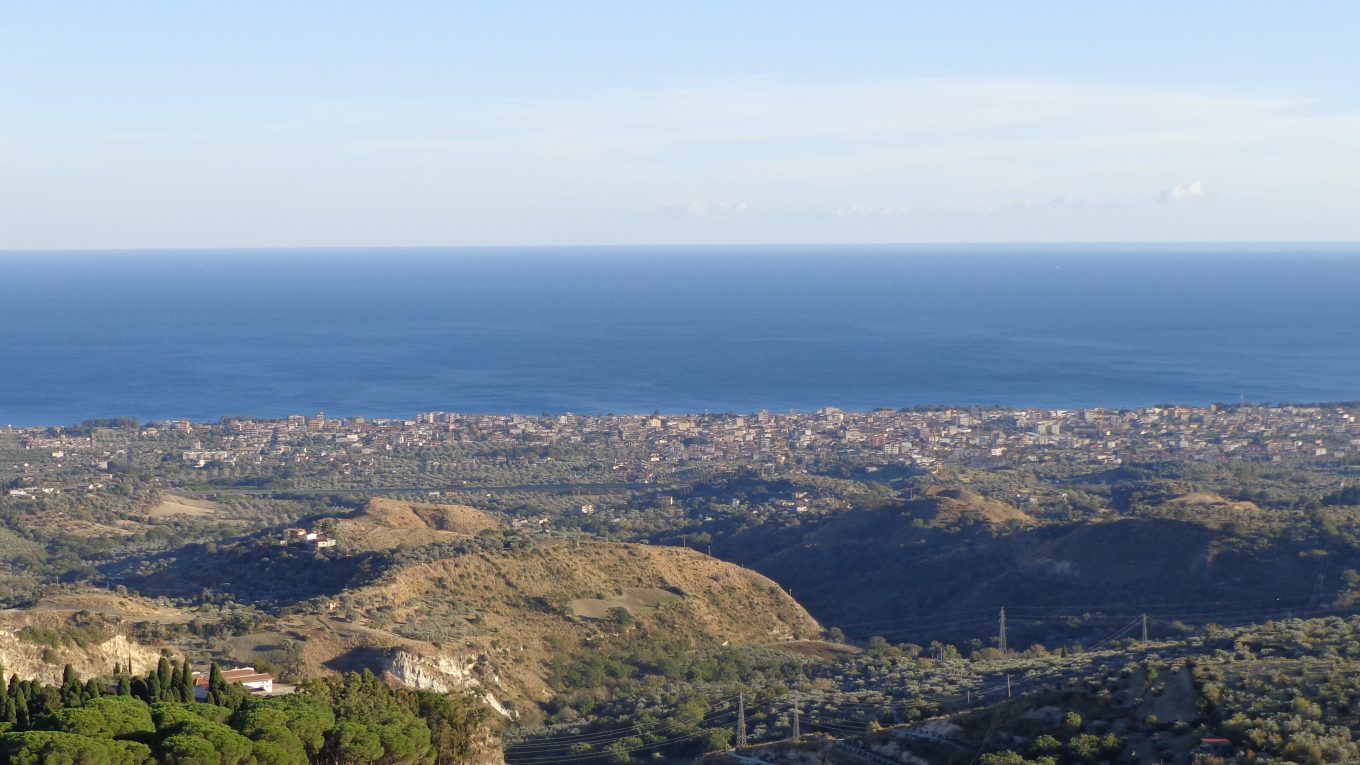 Panorama del borgo di Gerace in Calabria