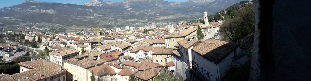 Panorama di Rovereto dal Castello