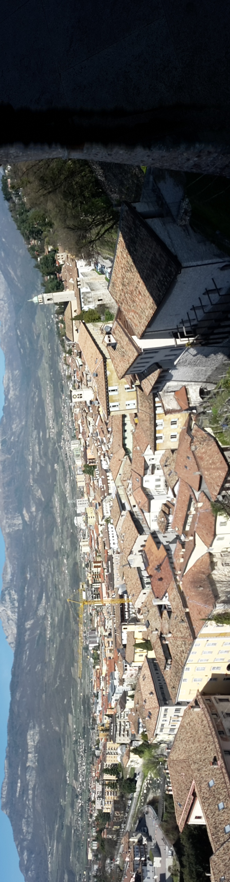 Panorama di Rovereto dal Castello