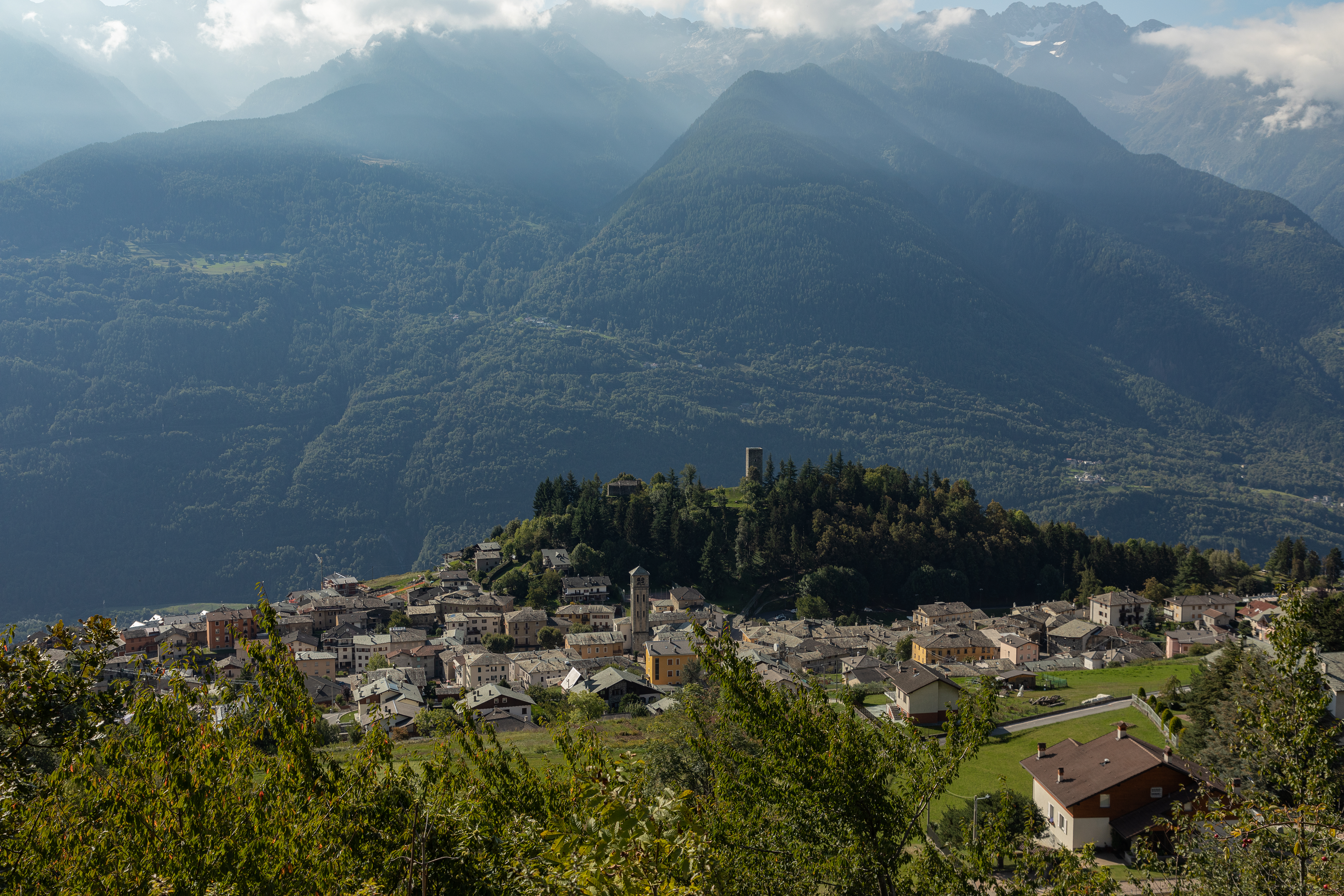 Panorama di Teglio in Valtellina