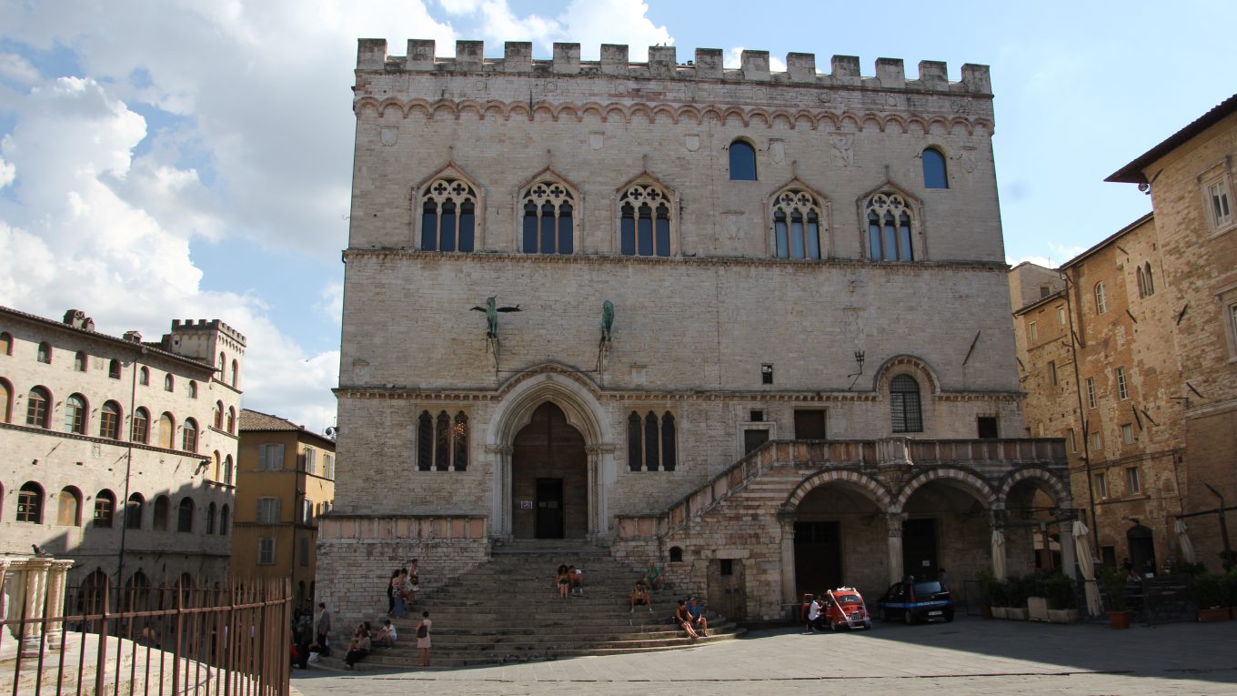 Palazzo dei Priori a Perugia nel centro storico