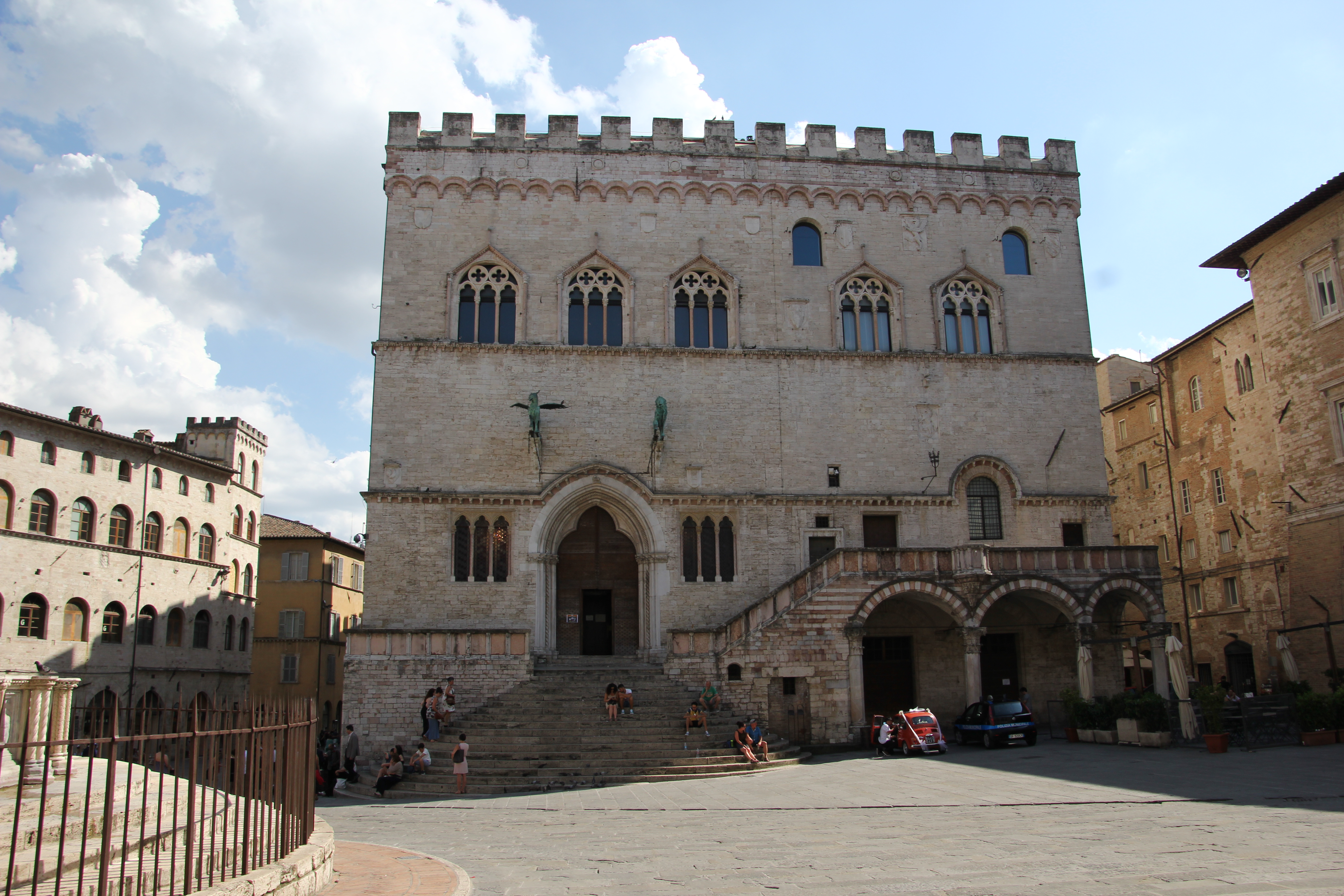 Palazzo dei Priori a Perugia nel centro storico