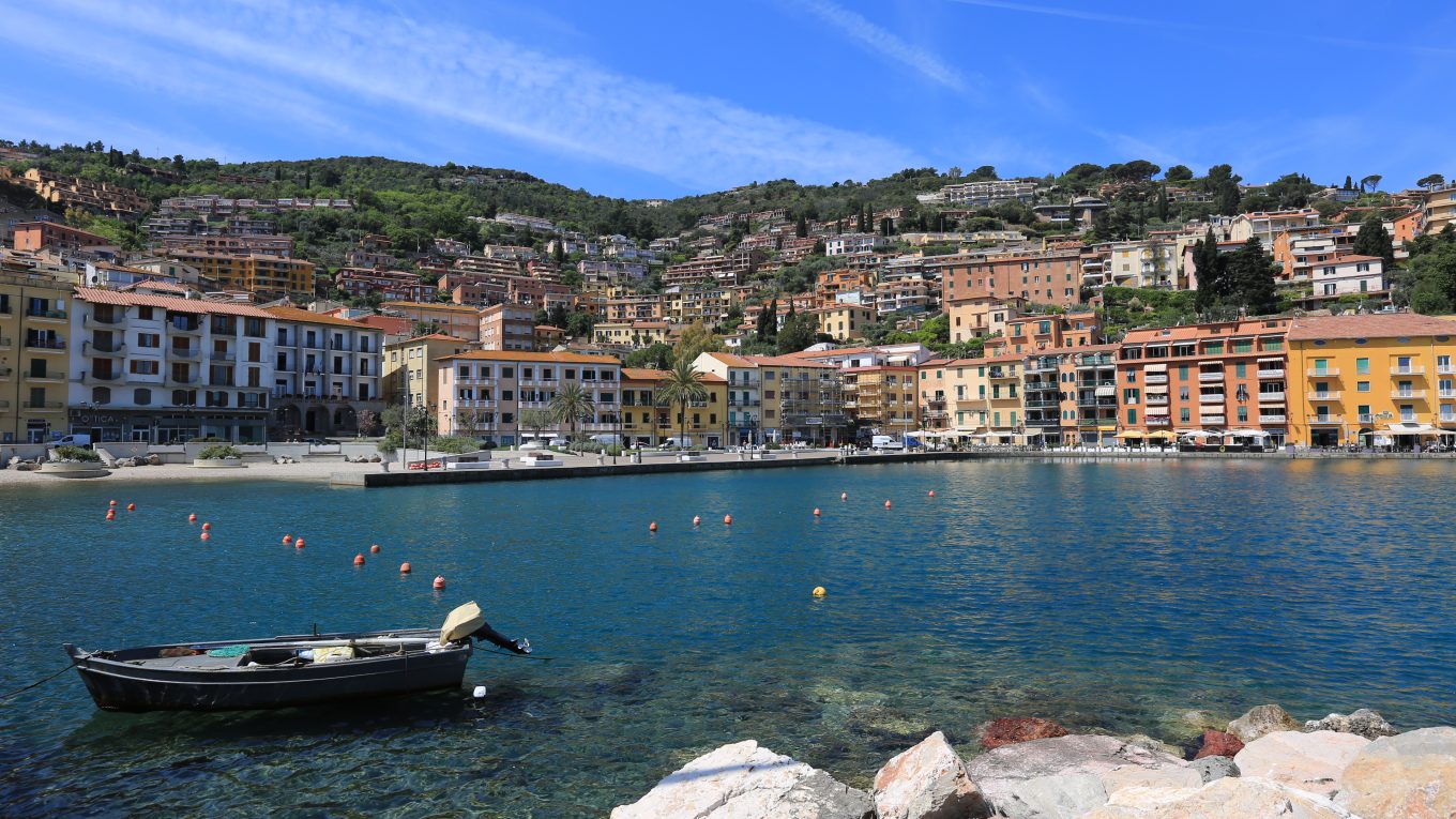 Porto Santo Stefano e porto della Pilarella sul Monte Argentario