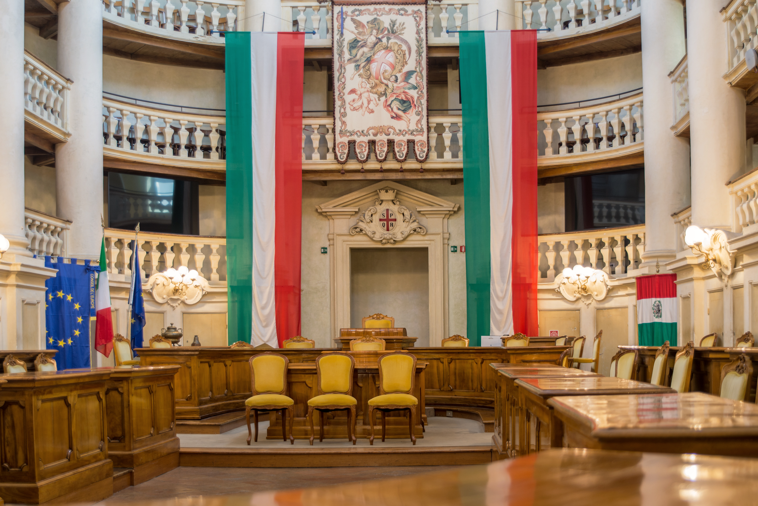 Sala del Tricolore nel palazzo comunale di Reggio Emilia