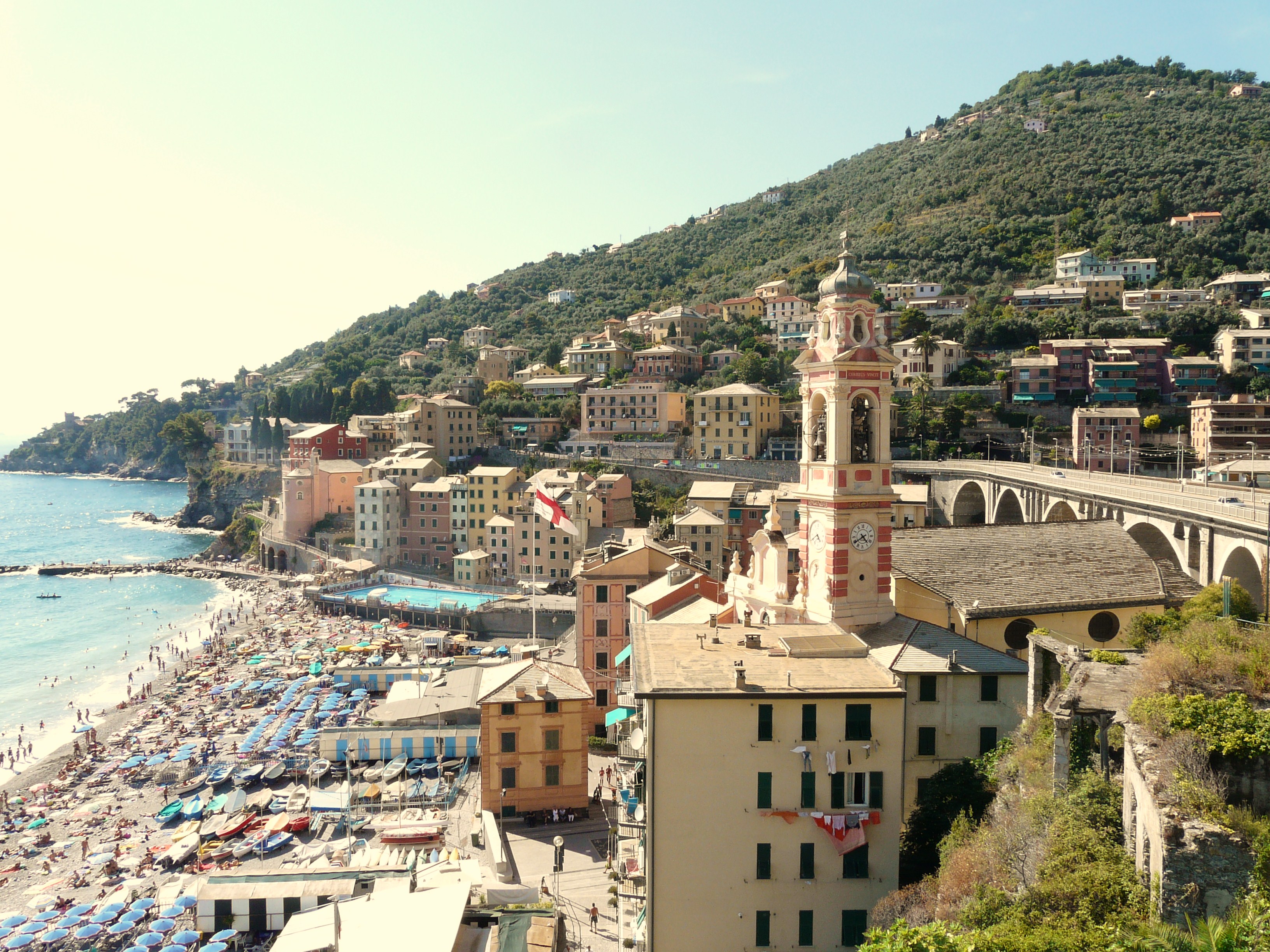 Panorama di Sori in Liguria