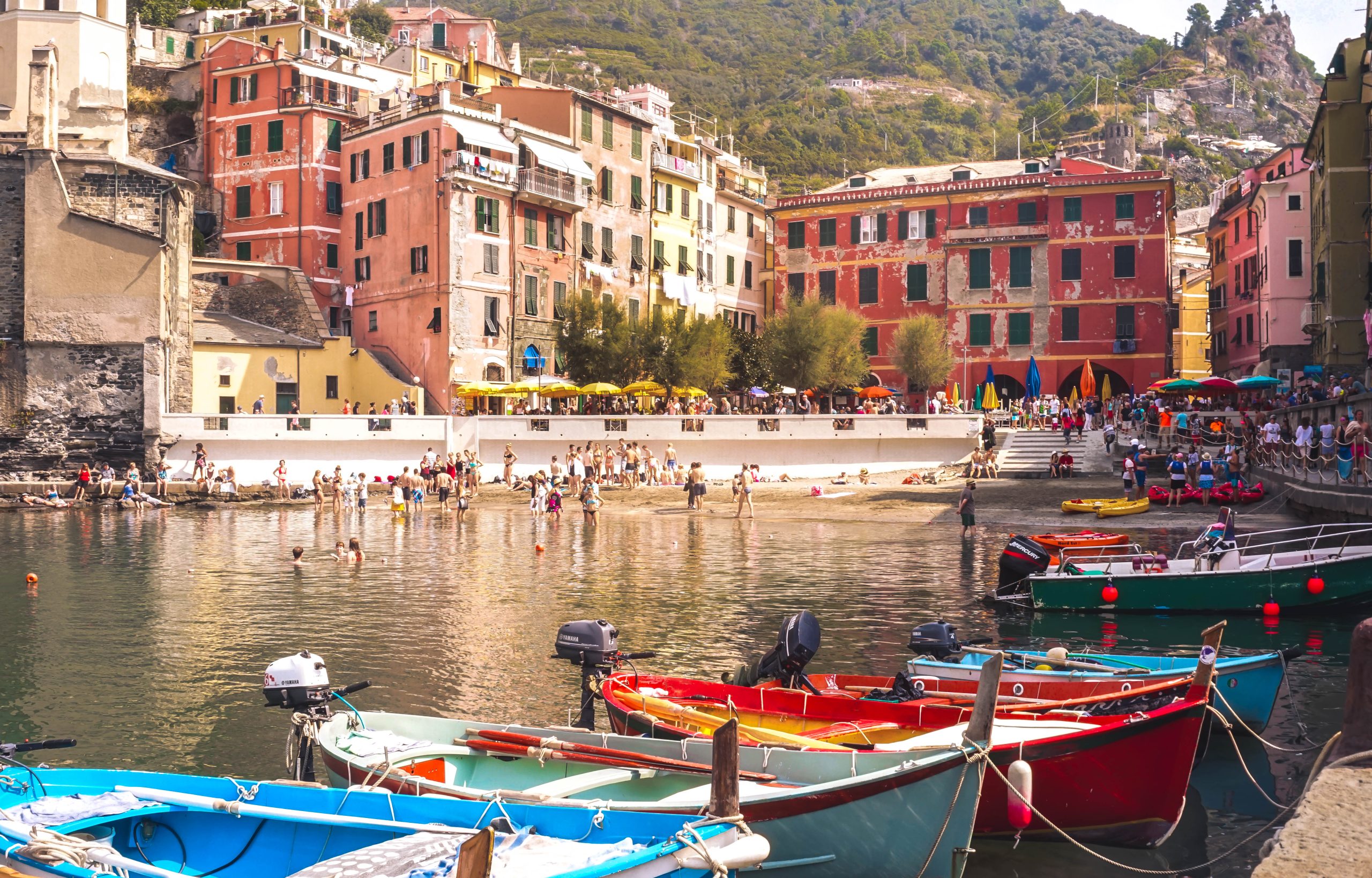 Porticciolo e case colorate di Vernazza alle Cinque Terre