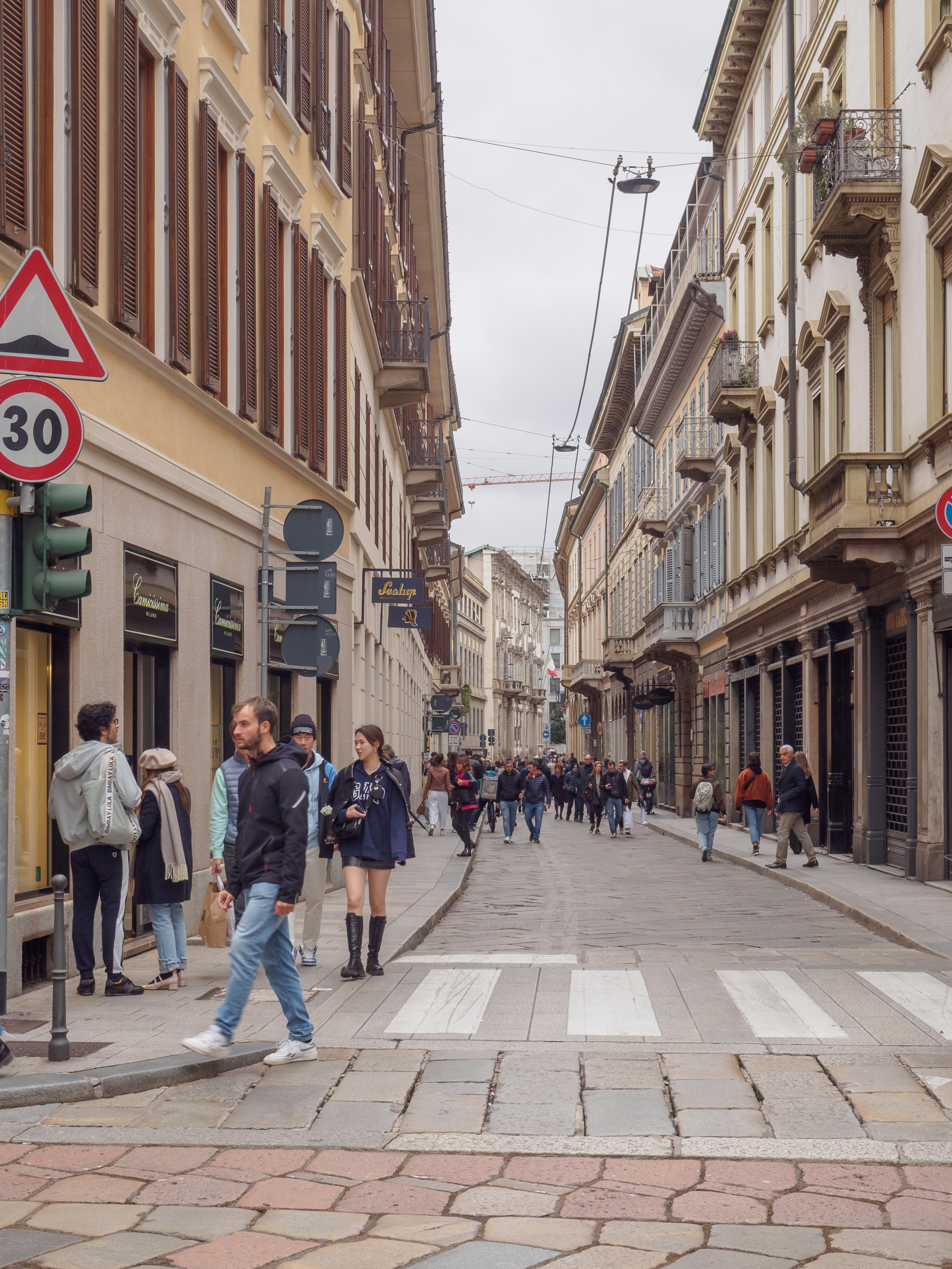 Via Brera a Milano