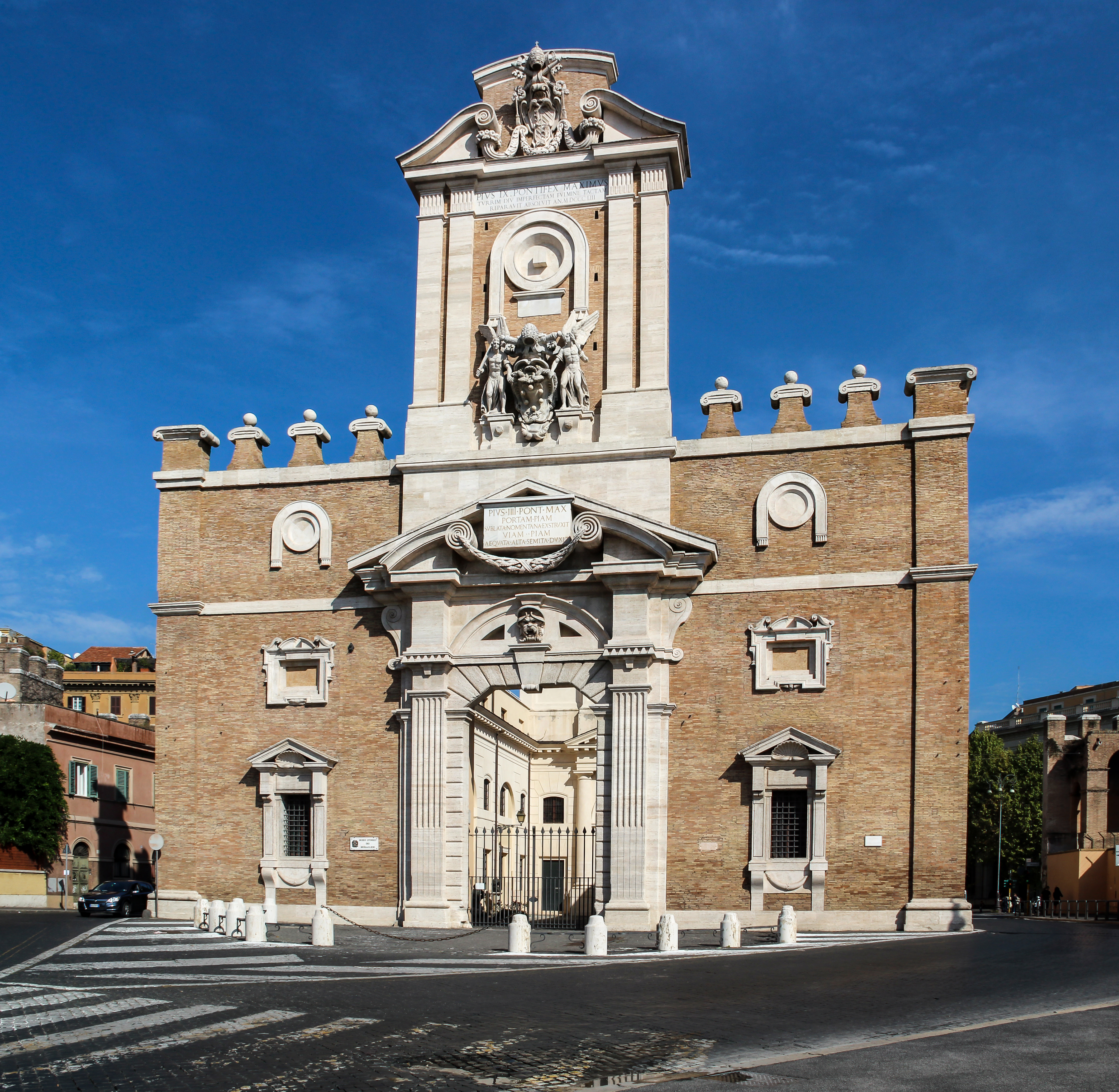 Porta Pia a Roma vicino al quartiere del MACRO