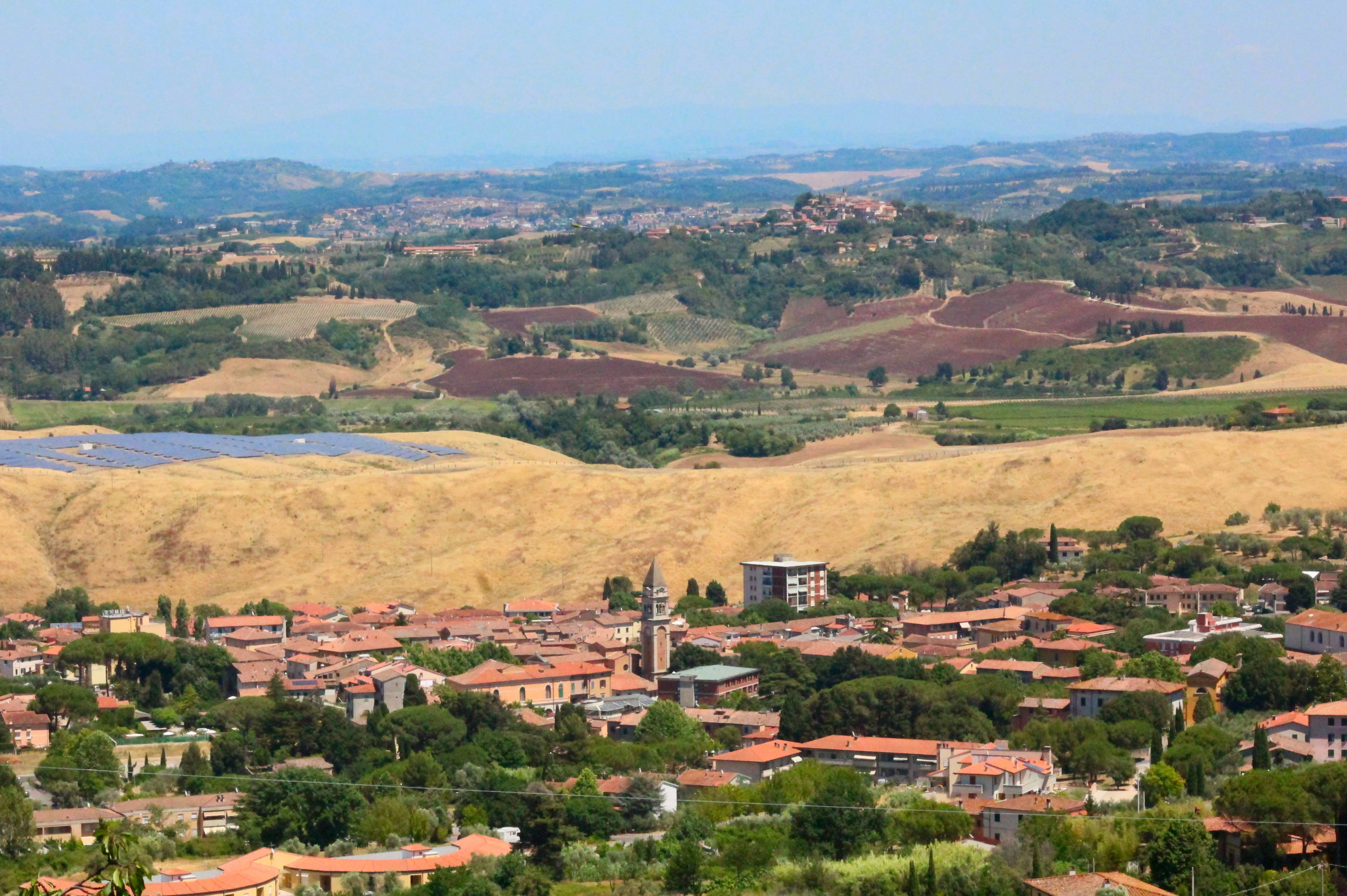Panorama di Casciana Terme Lari in provincia di Pisa