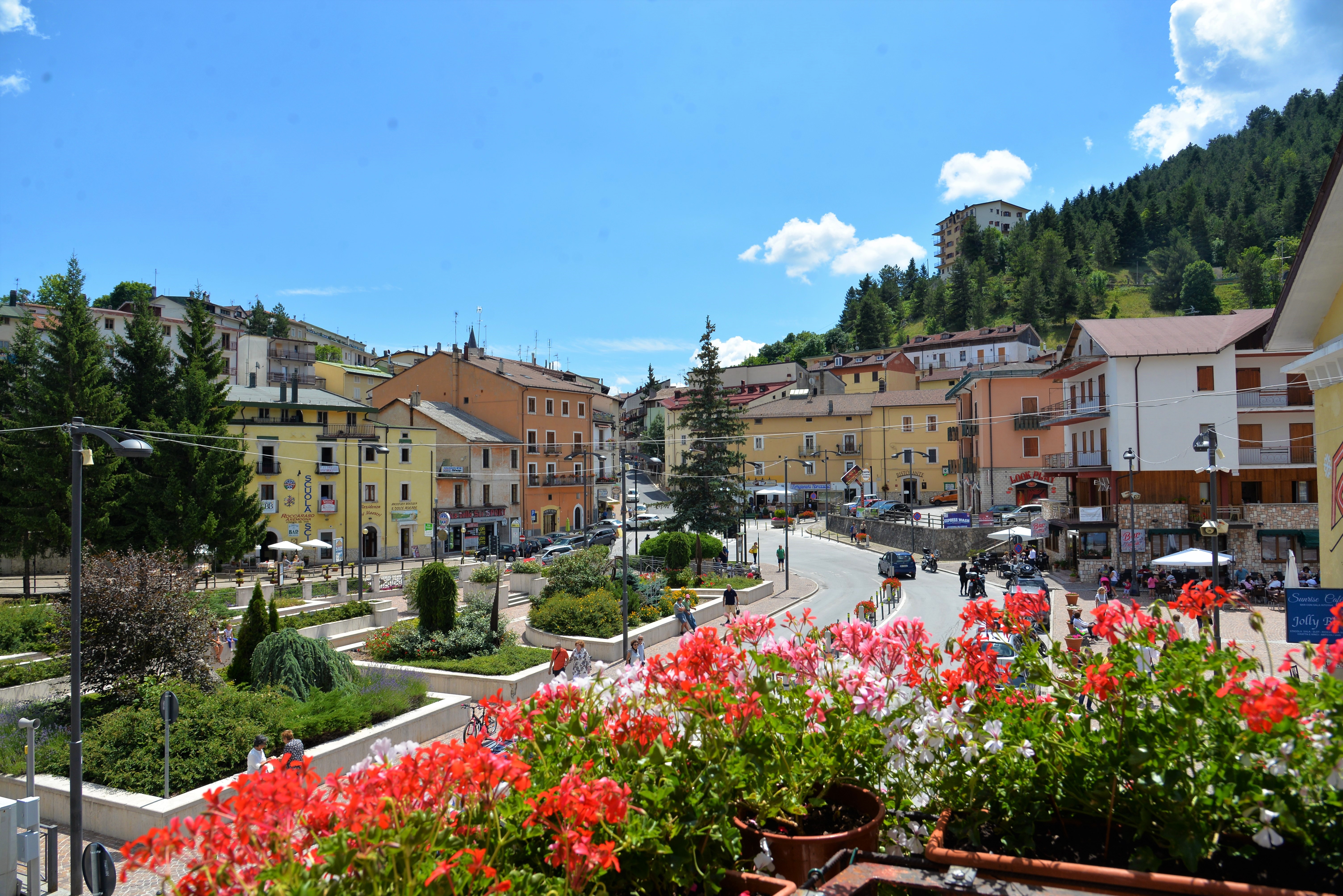 Centro di Roccaraso in estate