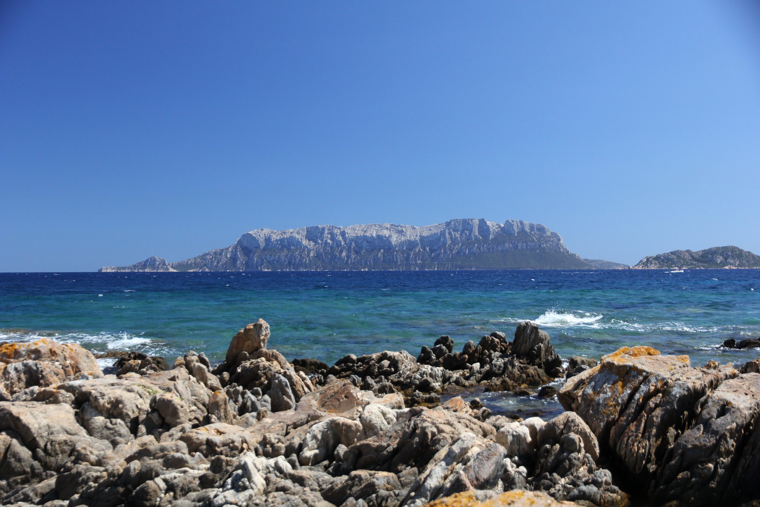 Profilo dell Isola di Tavolara in Sardegna