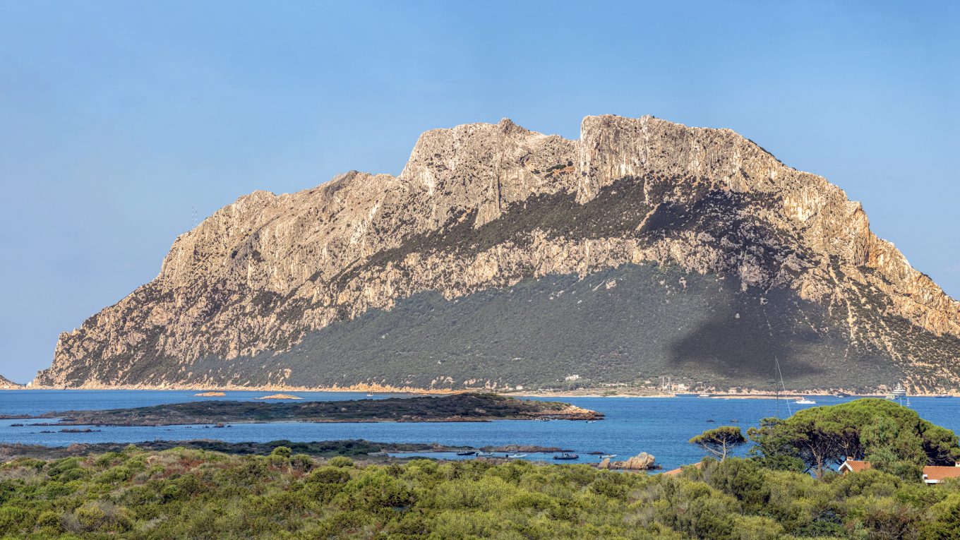 Isola di Tavolara vista dalla costa di Olbia