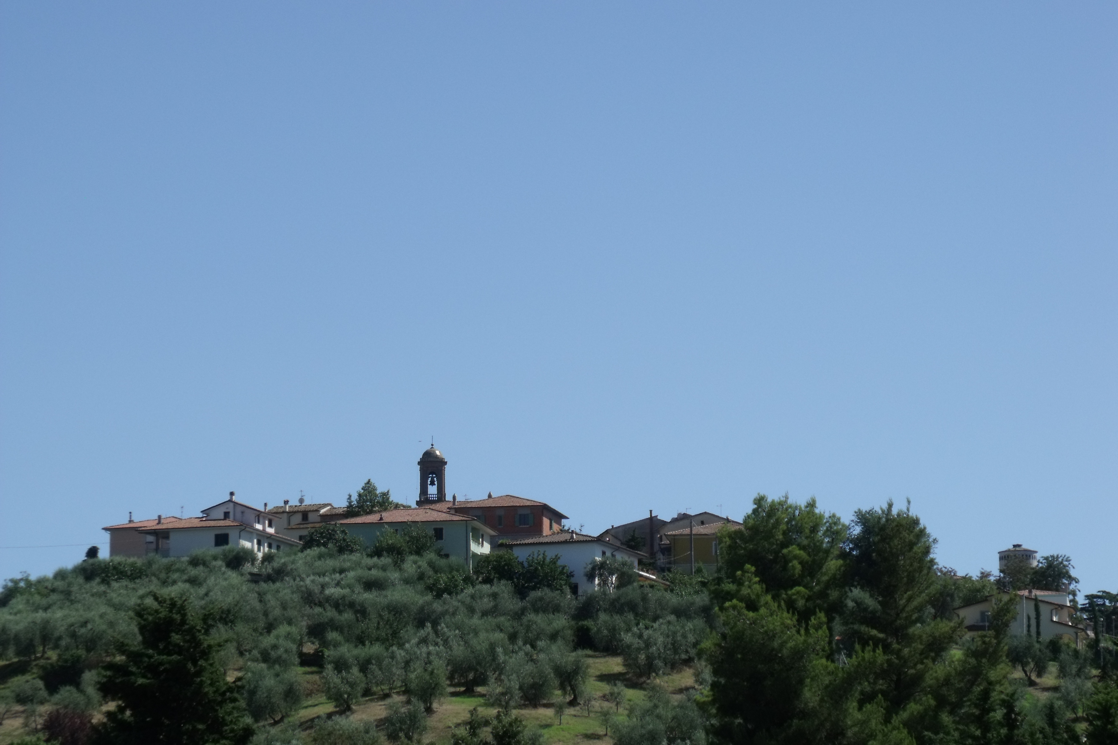 Panorama del borgo di Lajatico in provincia di Pisa