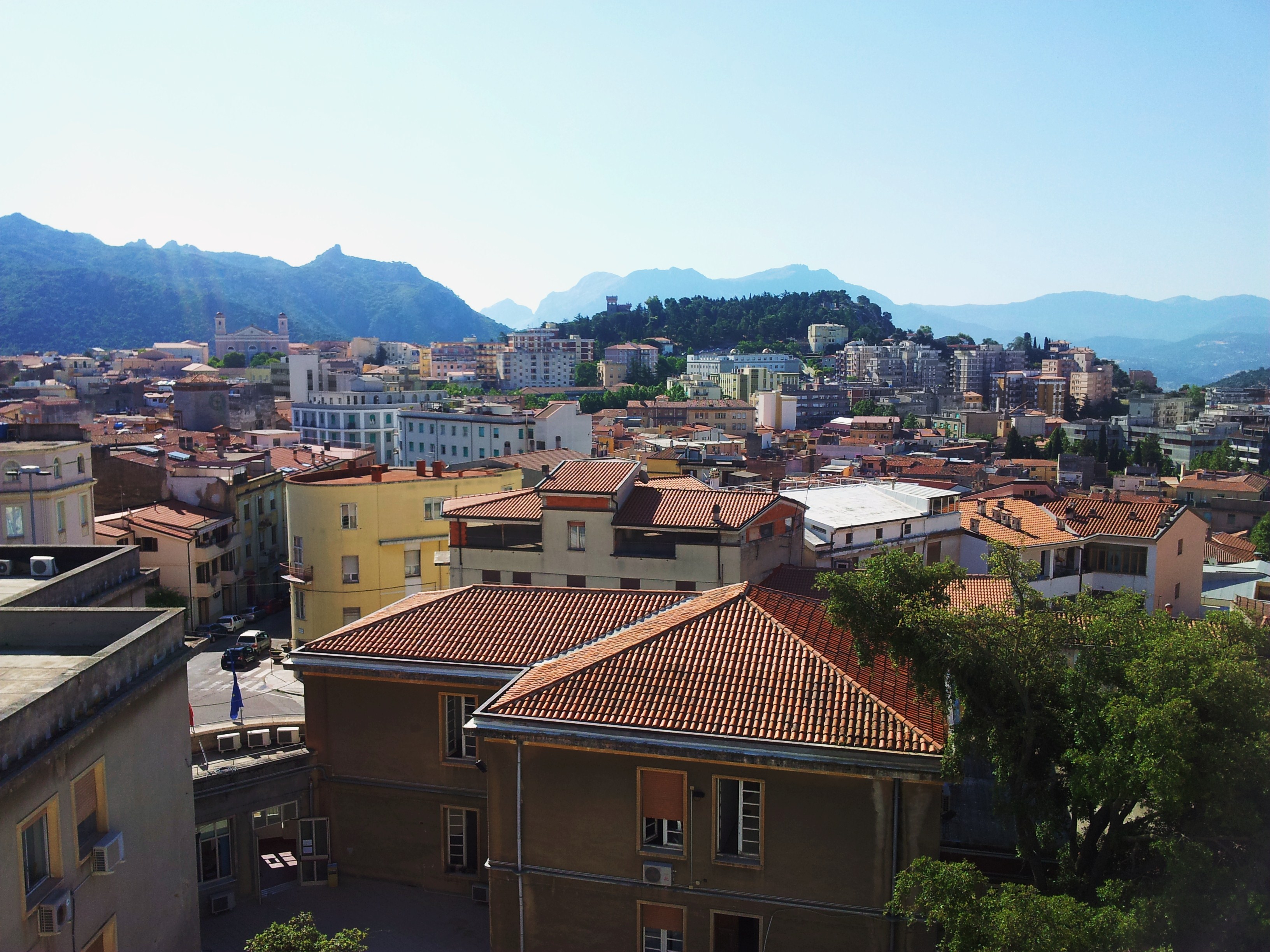 Vista del centro di Nuoro