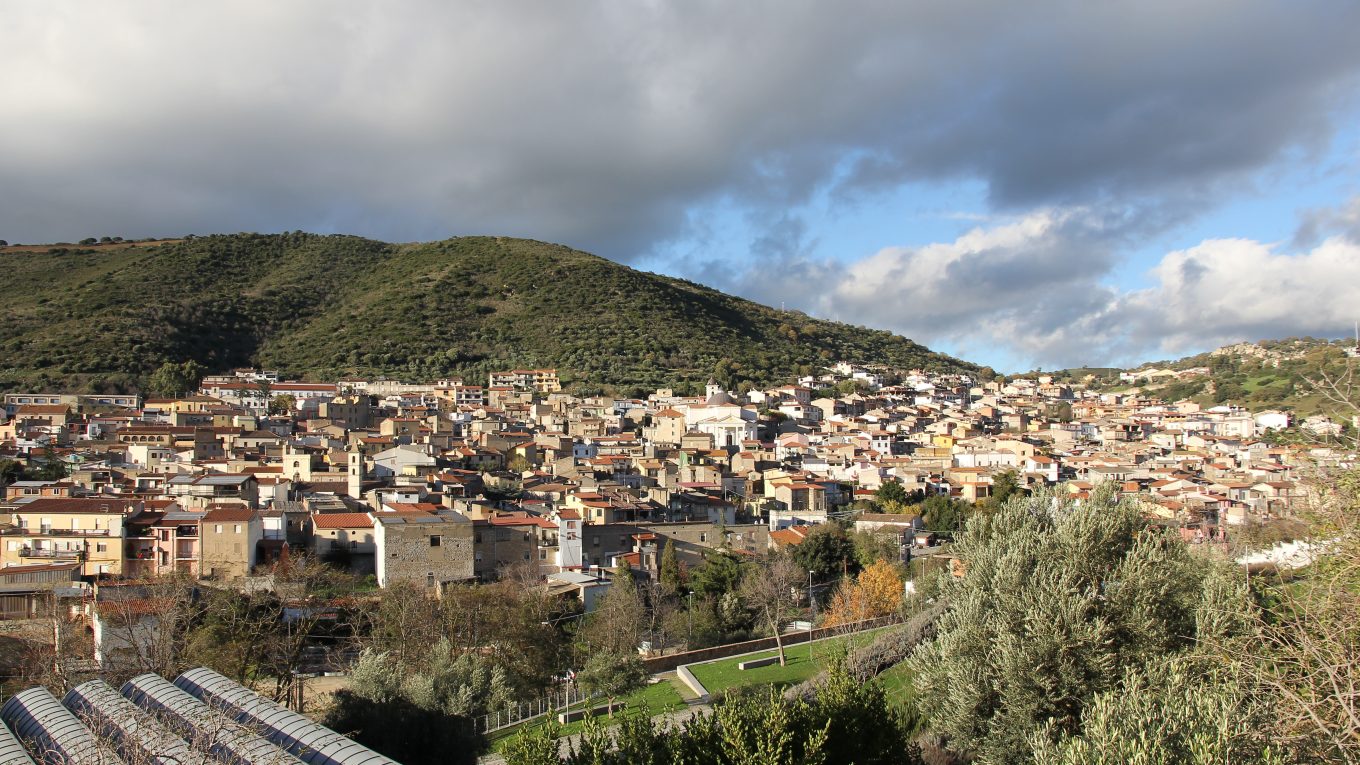 Panorama di Orani in Sardegna