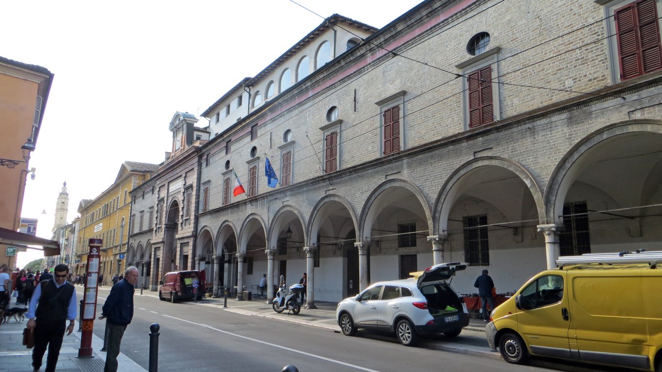 Facciata dell Ospedale Vecchio di Parma