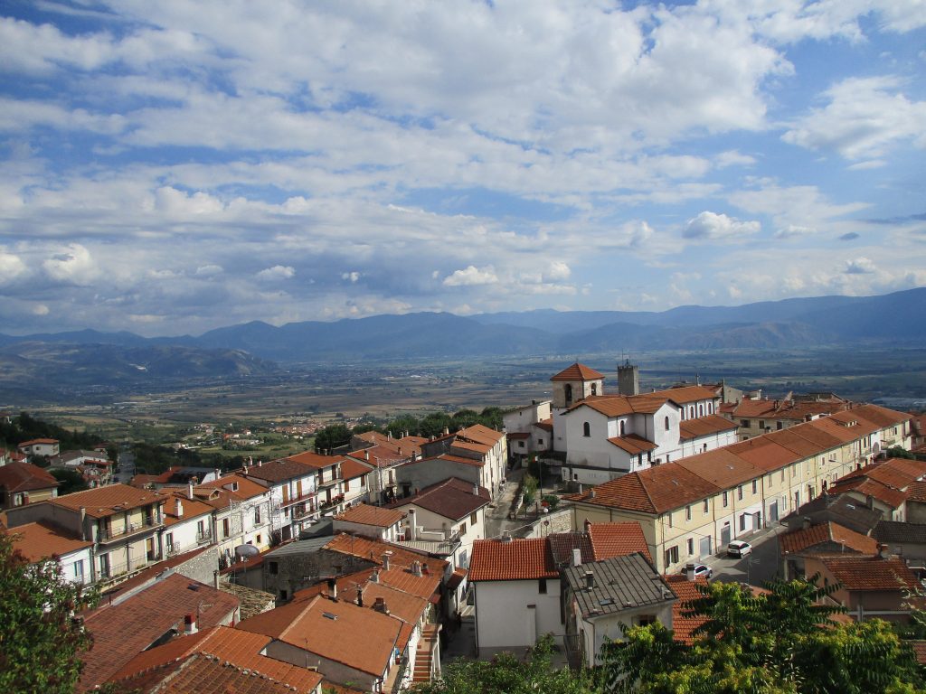 Panoramica di Aielli in Abruzzo