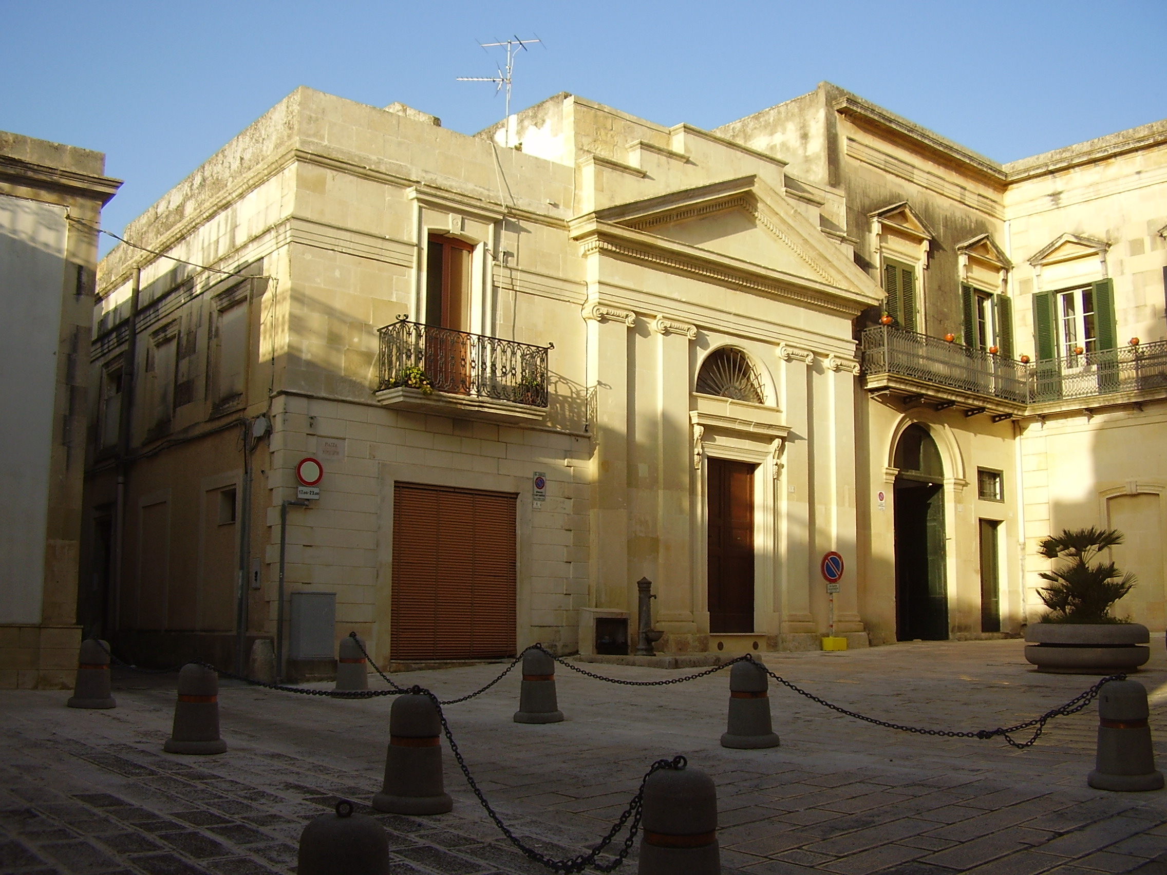 Piazza Municipio a Scorrano