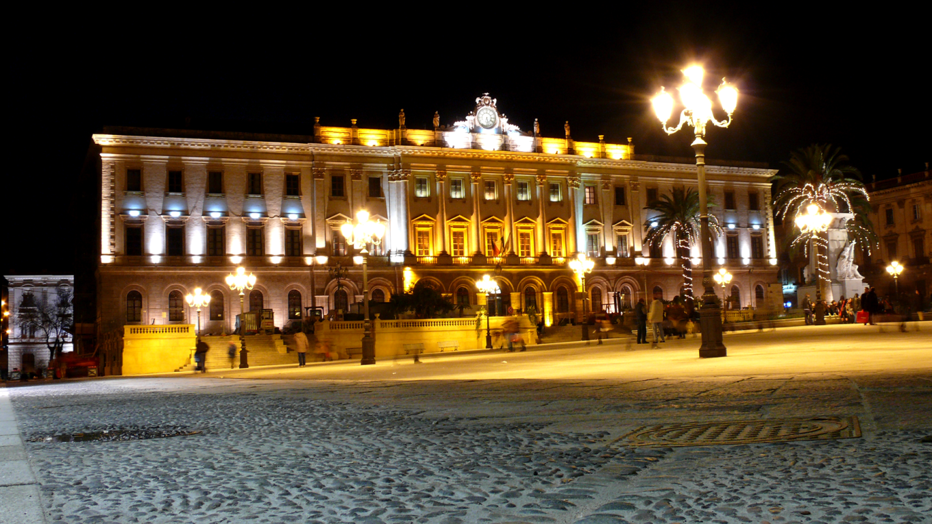 Piazza d’Italia a Sassari