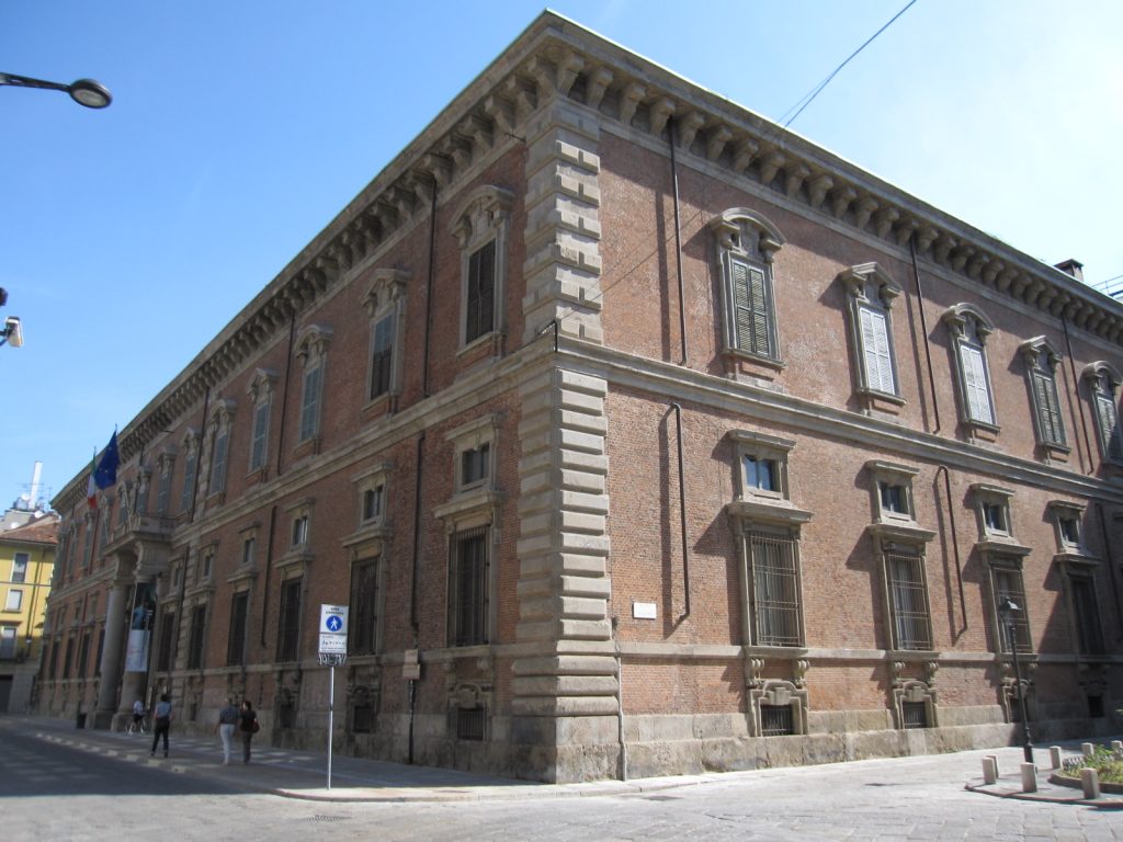 Esterno del Palazzo di Brera a Milano