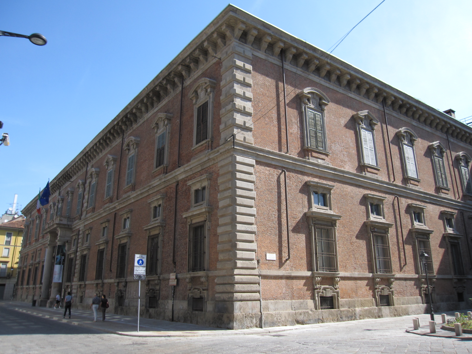 Esterno del Palazzo di Brera a Milano