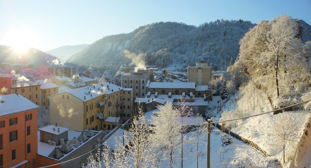 Chiesa dei Cappuccini e parco a Porretta Terme