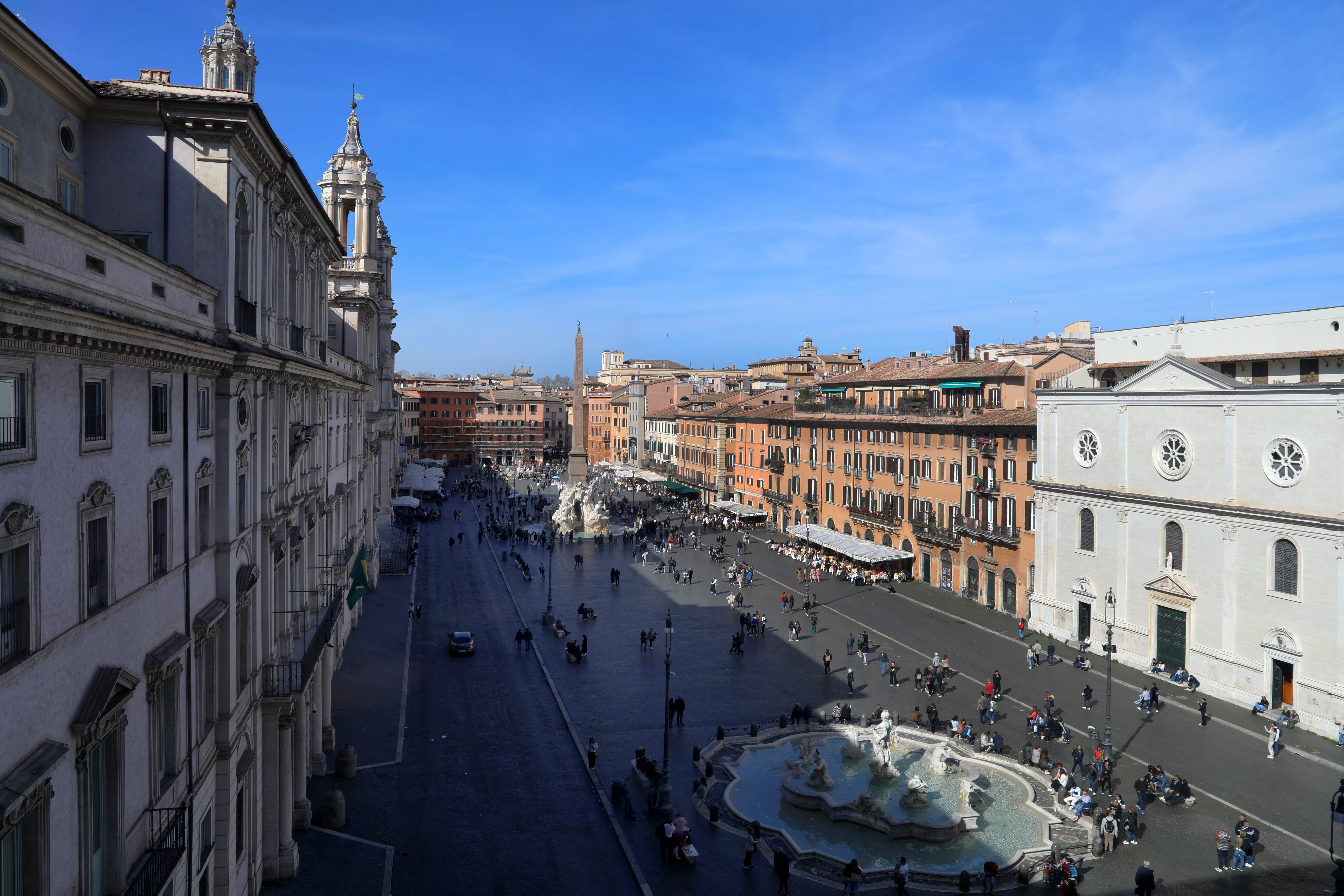 Piazza Navona vista da Palazzo Braschi a Roma