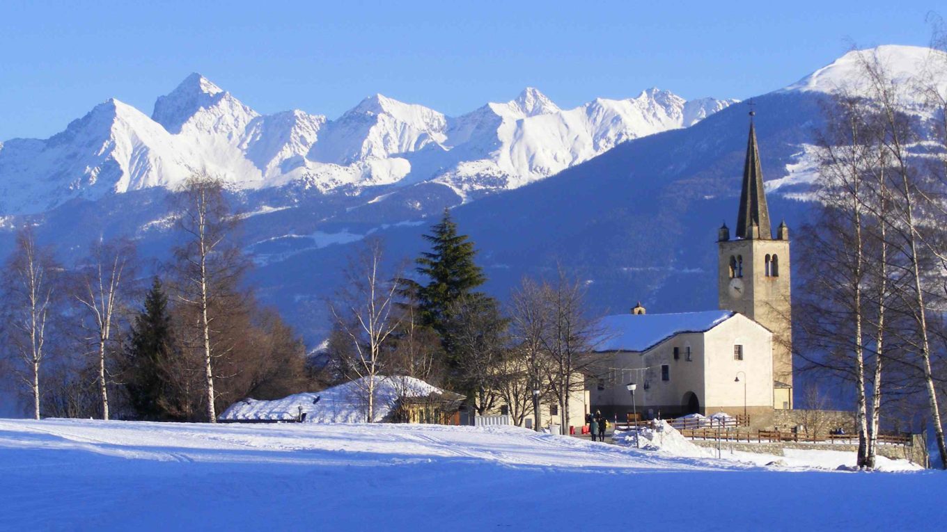 Panorama di Saint-Nicolas in Valle d’Aosta