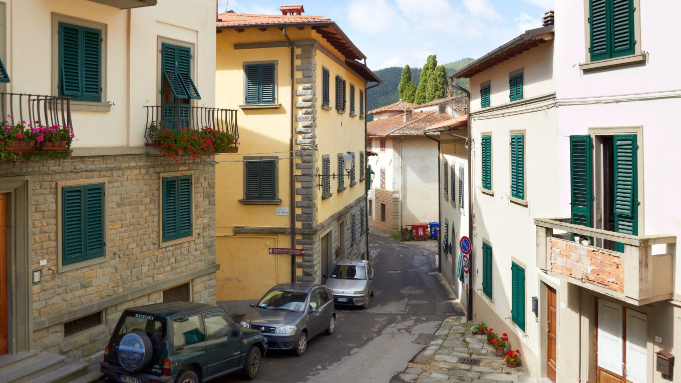 Panorama di San Godenzo nella Montagna Fiorentina