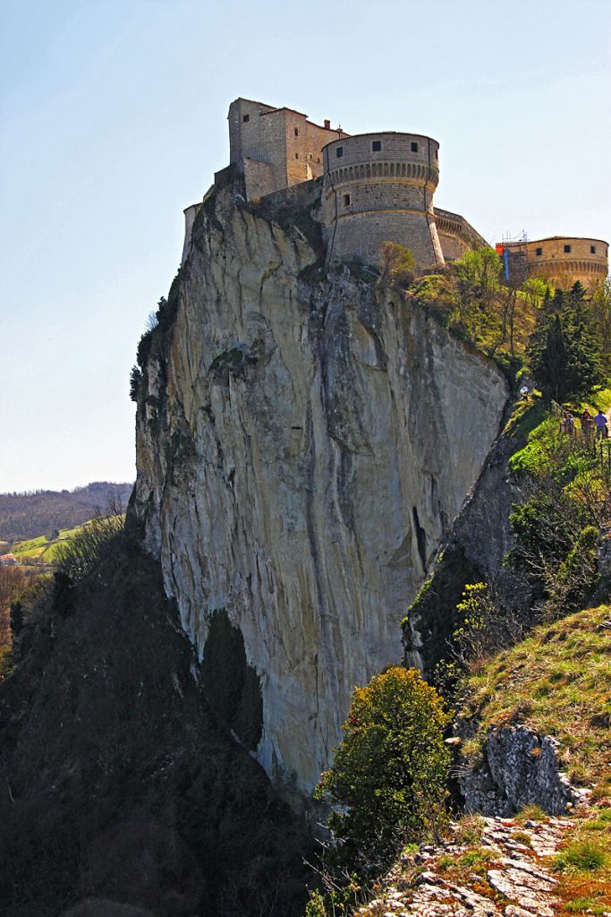 Rocca di San Leo vista dal borgo