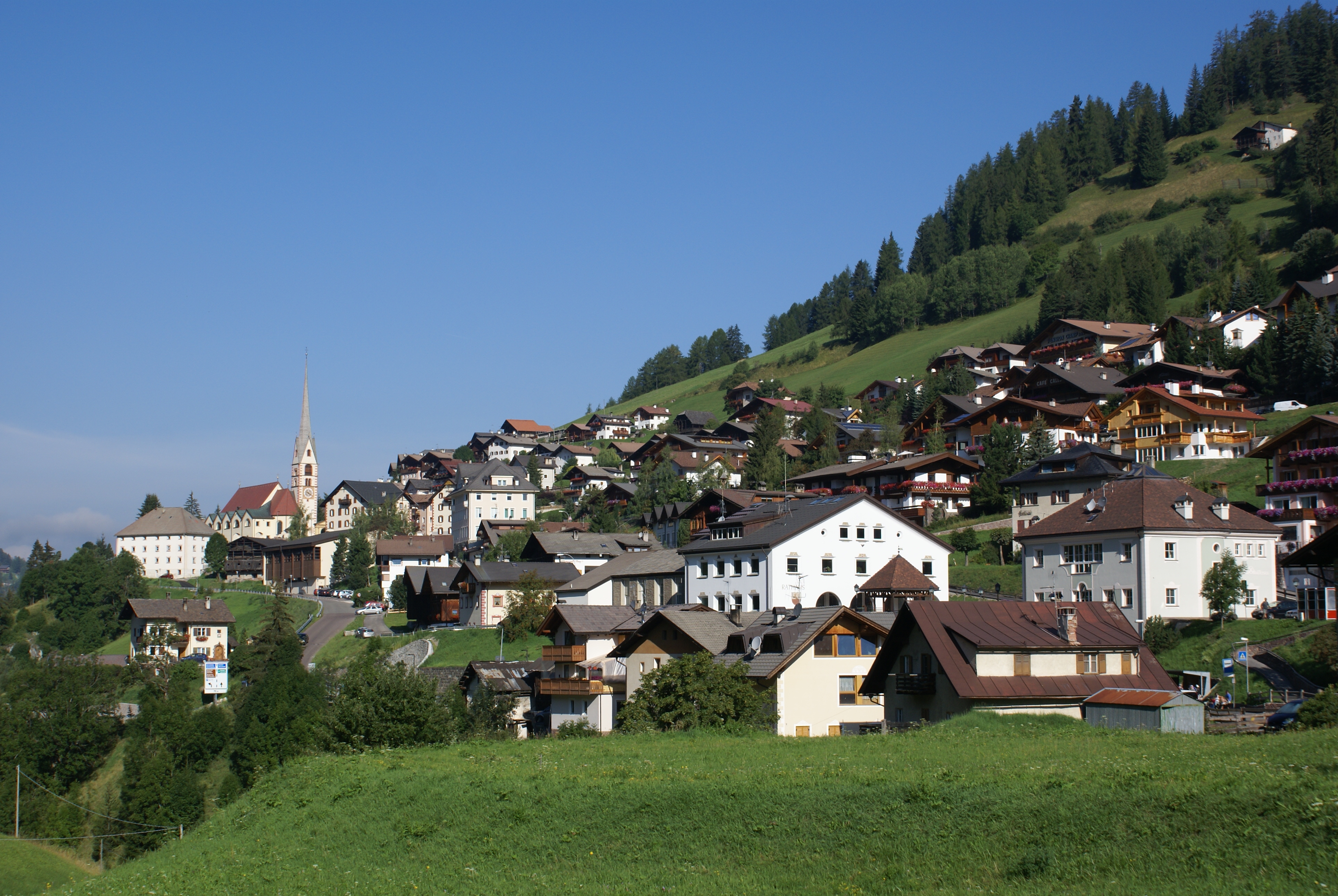 Santa Cristina in Val Gardena vista panoramica