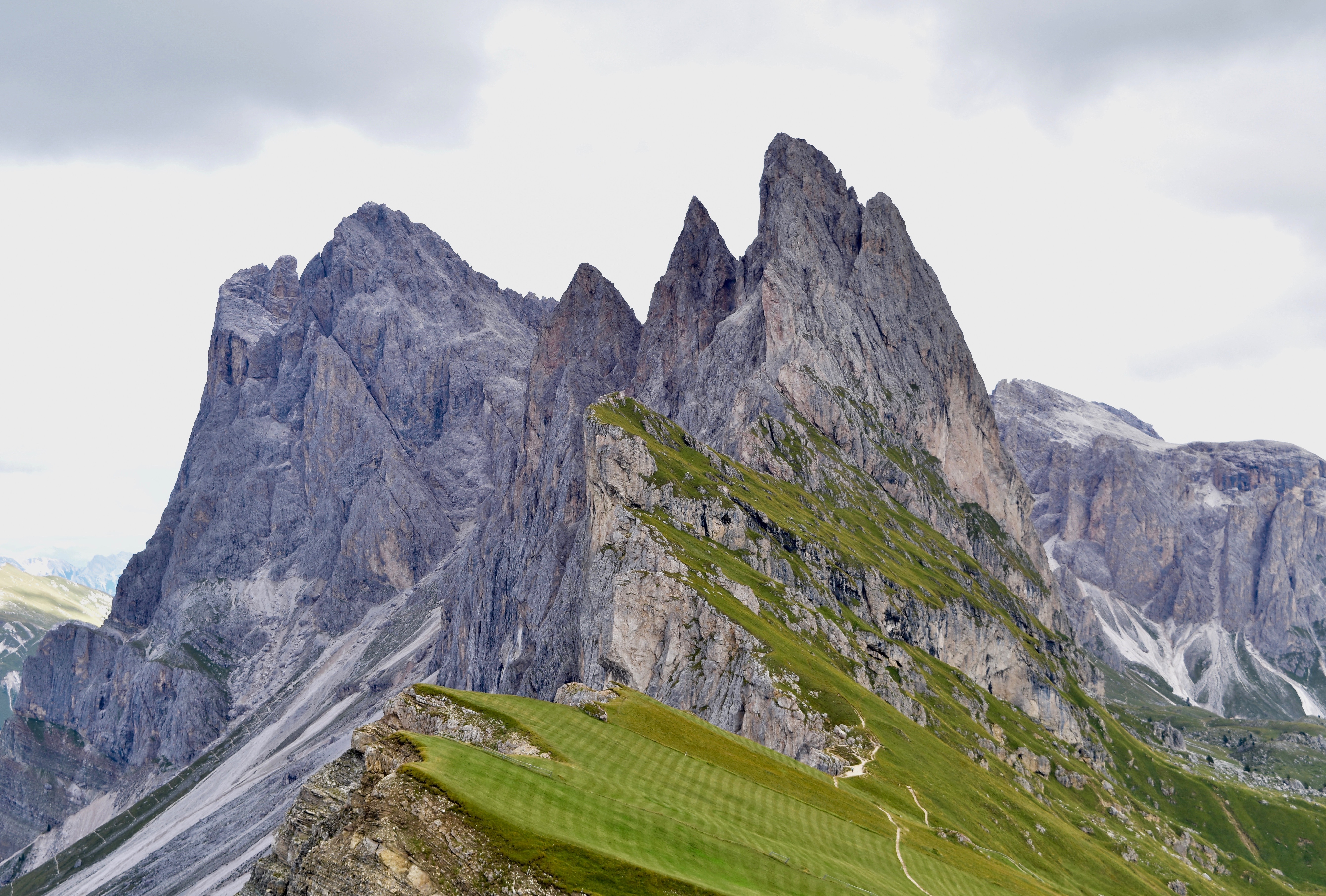 Seceda in Val Gardena panorama dolomitico