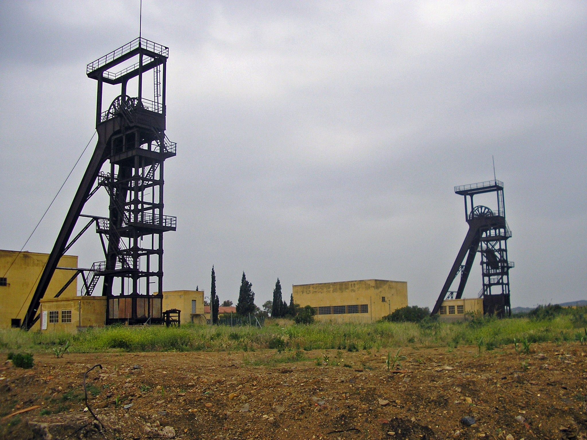 Torri della miniera di Serbariu a Carbonia