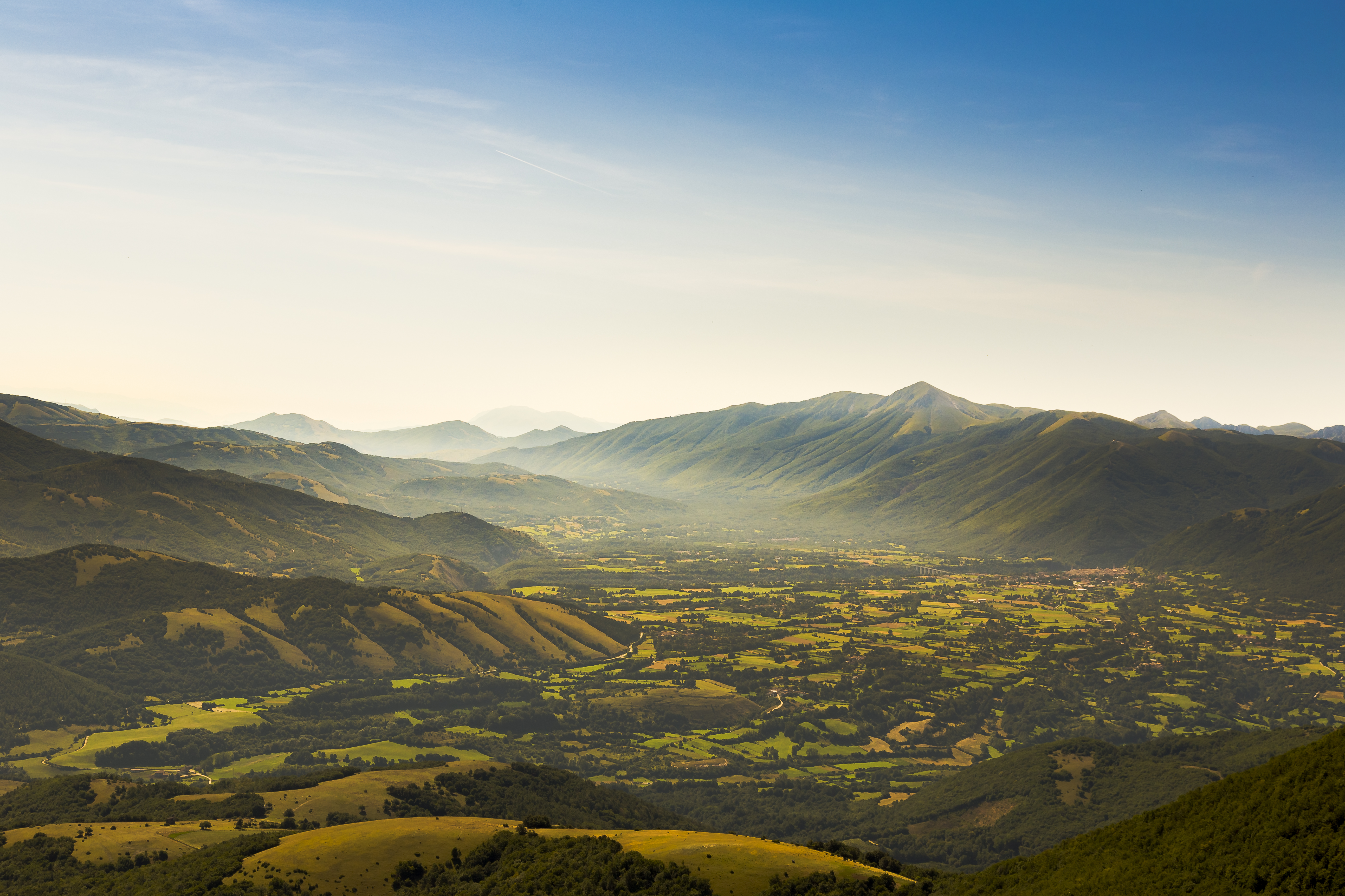 Paesaggio della Valnerina visto da Monteleone di Spoleto