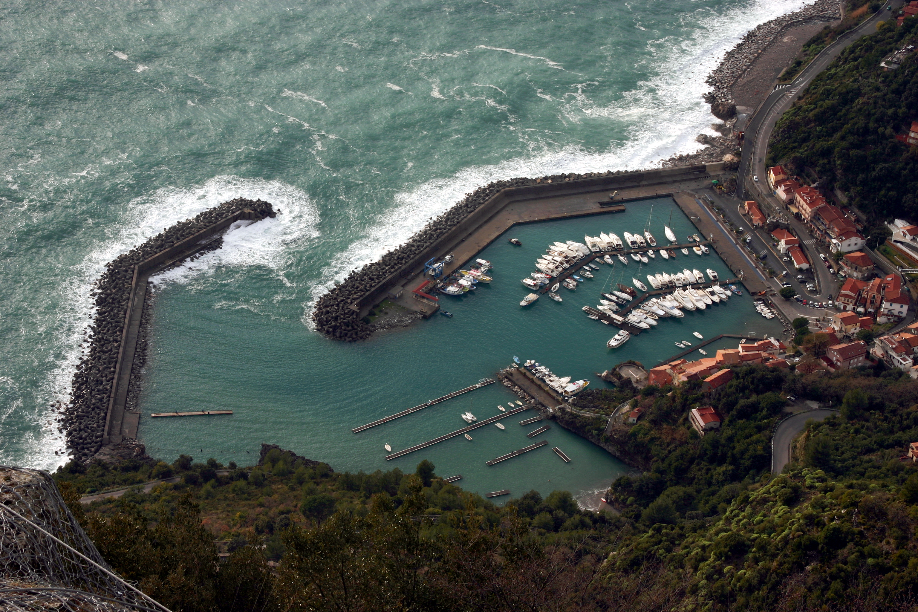 Marina di Maratea vista dall’alto