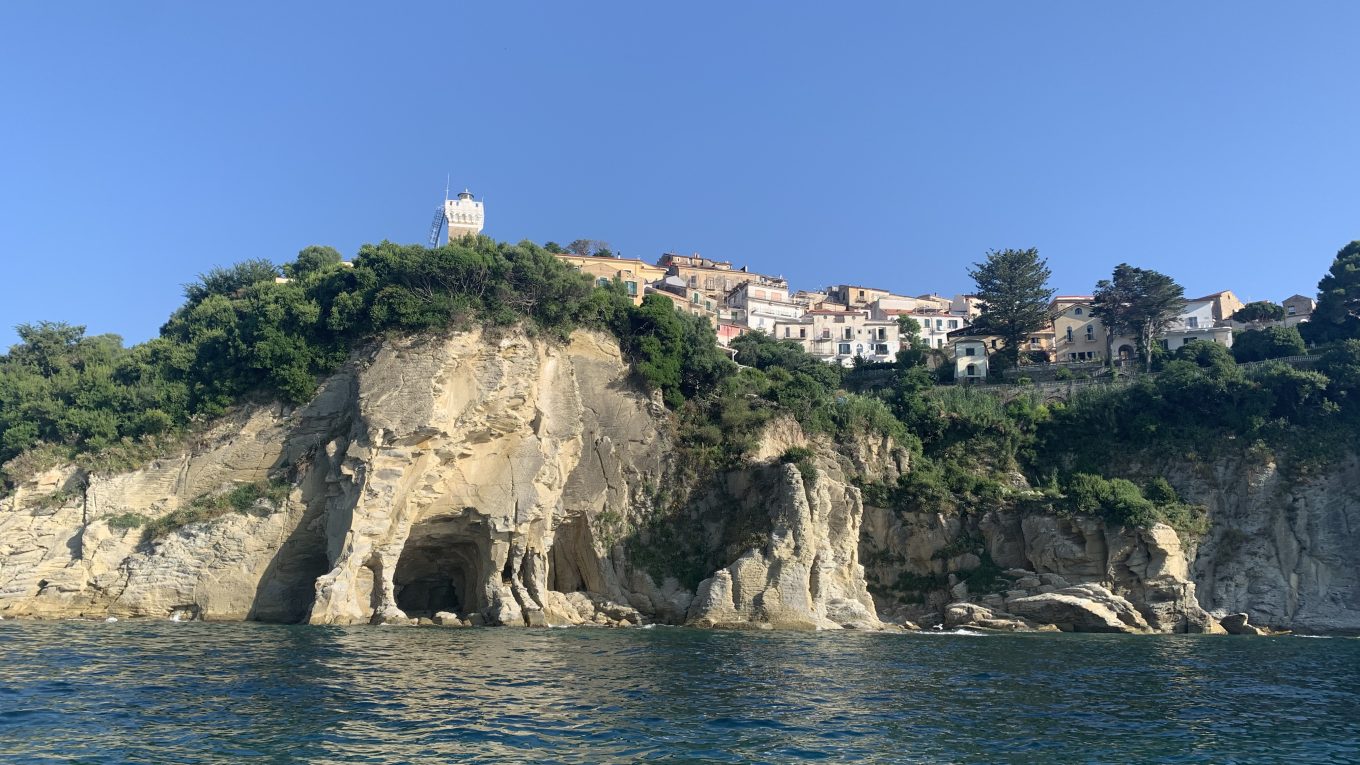 Agropoli vista dal porto nel Cilento
