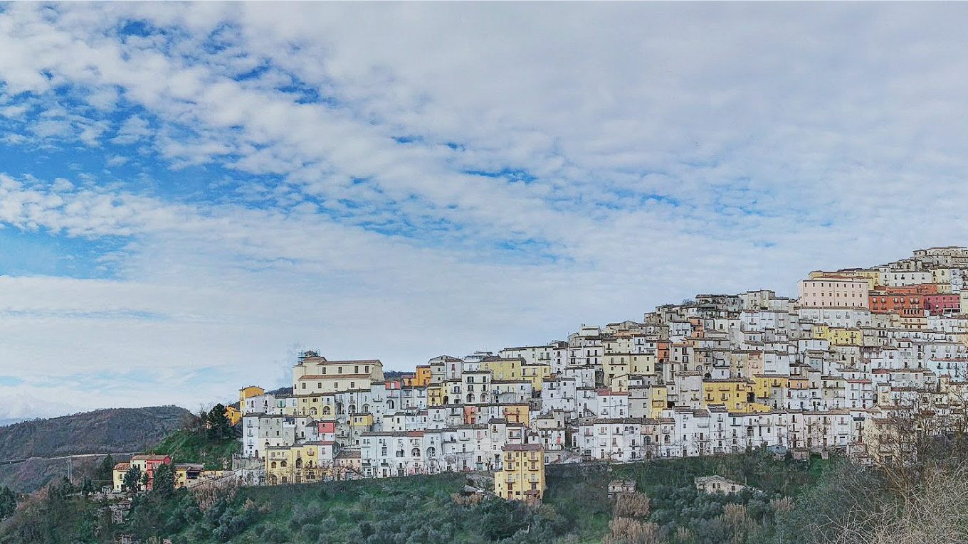 Panorama di Calitri in Alta Irpinia