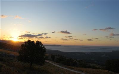 Lago di Varano visto da Carpino nel Gargano