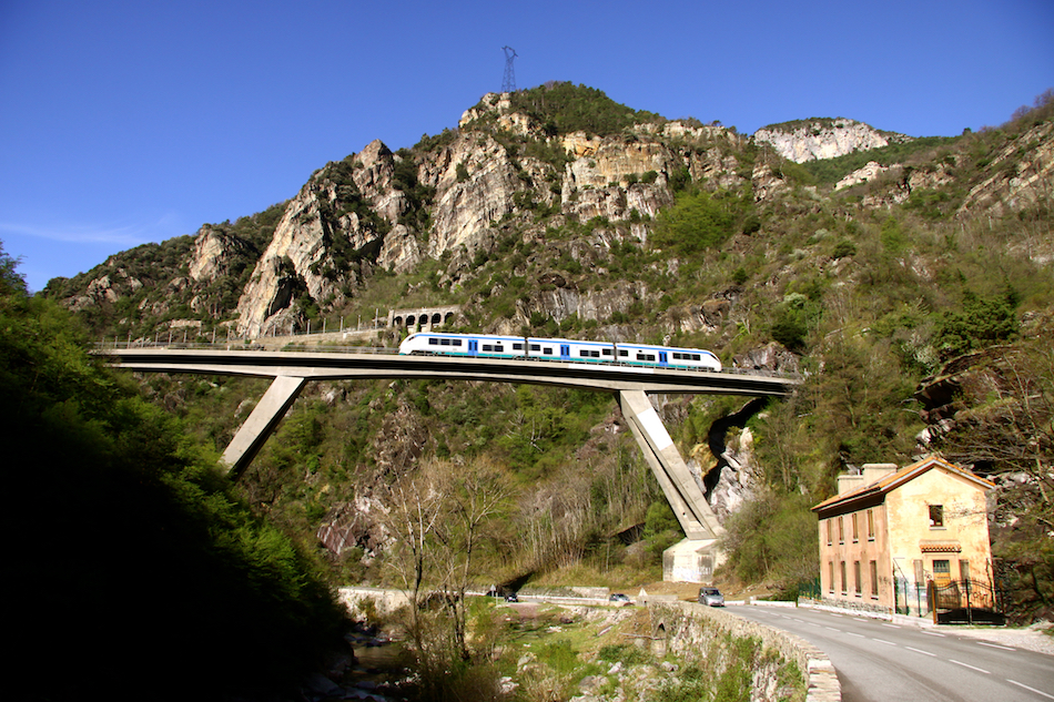 Ferrovia delle Meraviglie sul viadotto di Scarassoui