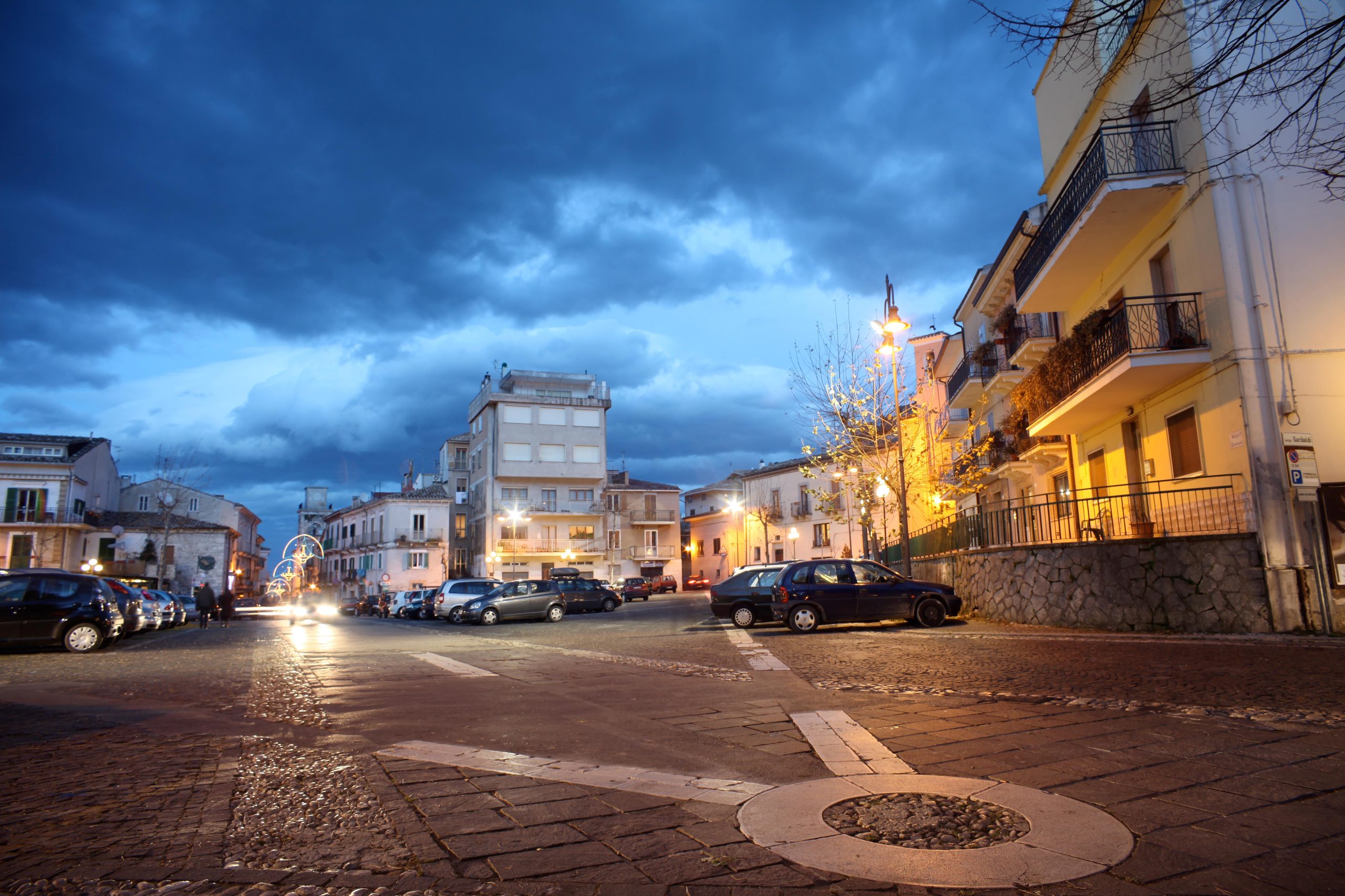 Largo Garibaldi nel centro storico di Guardiagrele
