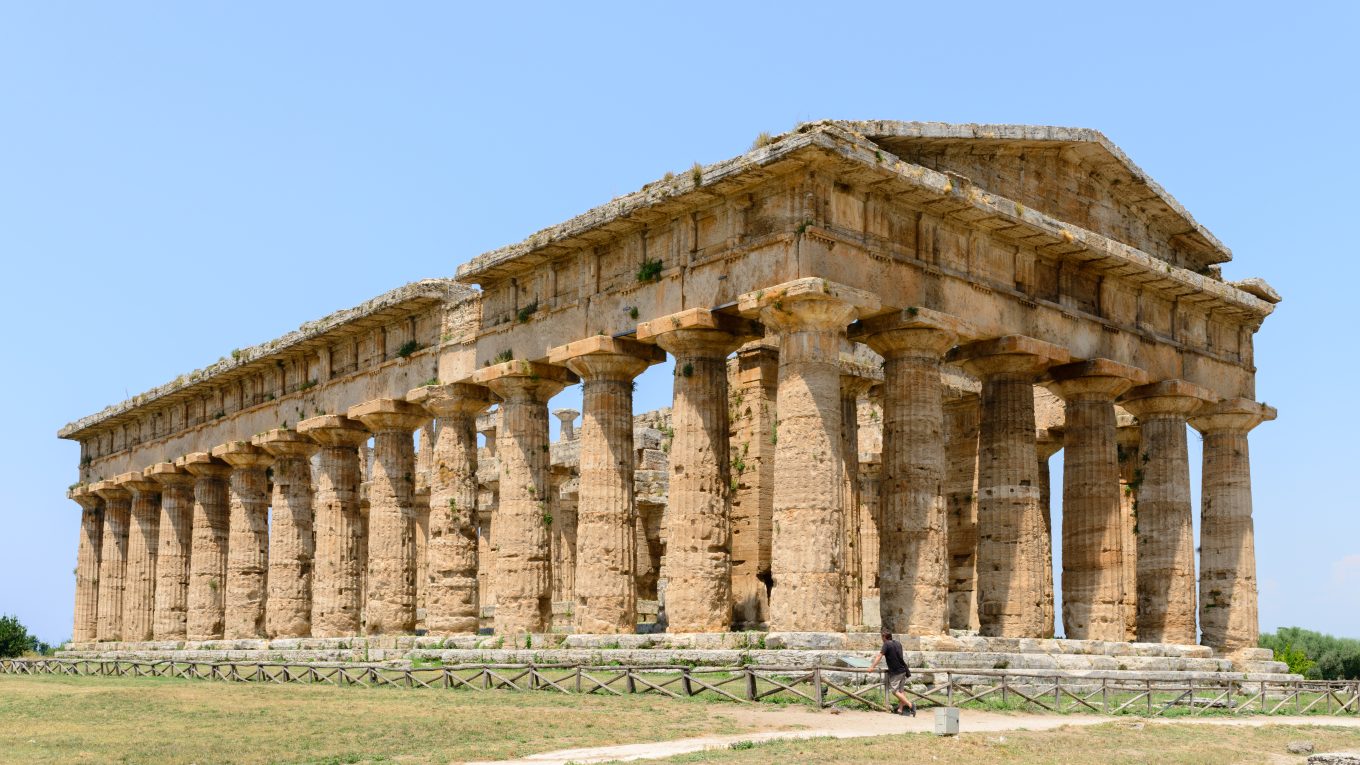 Secondo tempio di Hera nel Parco archeologico di Paestum